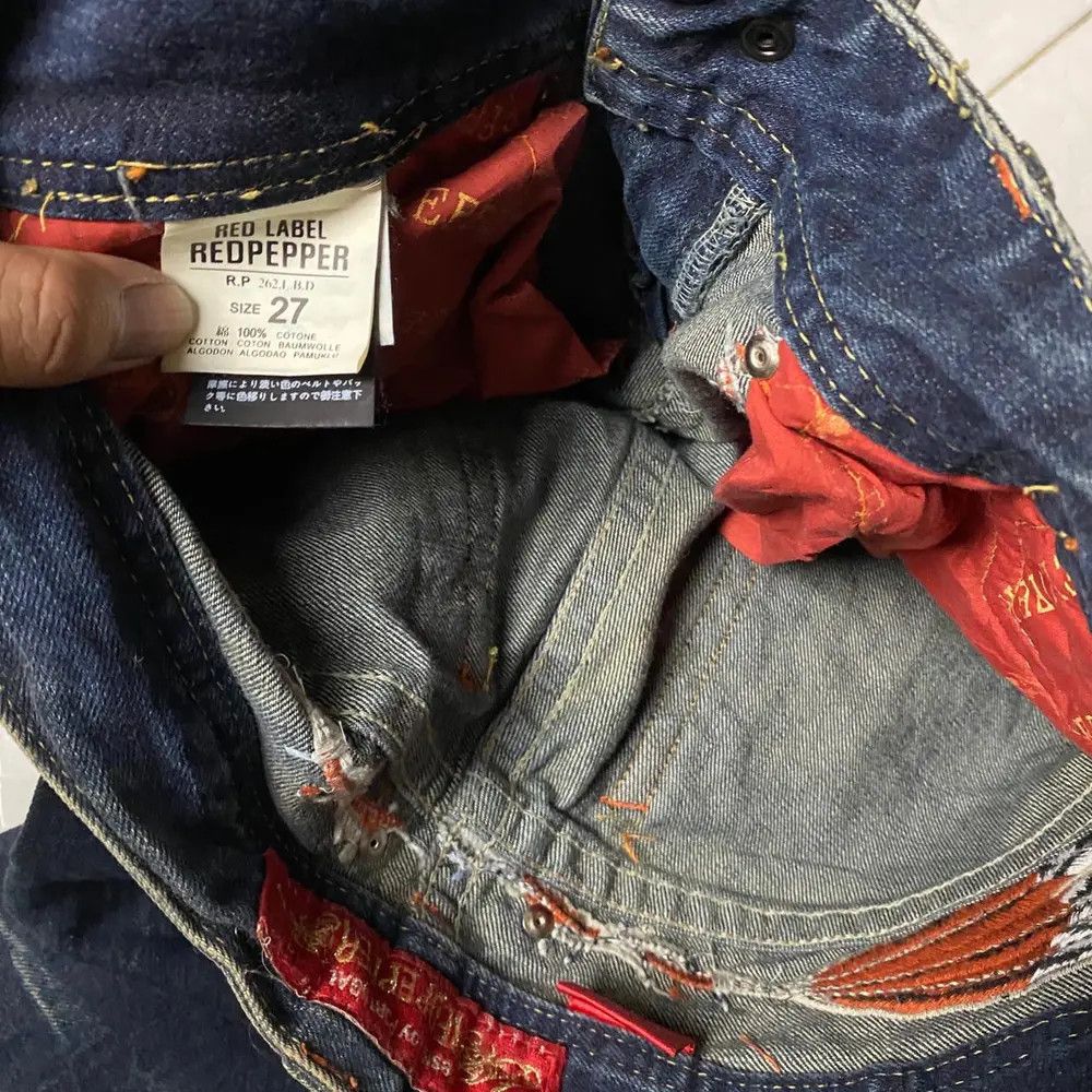 Japanese Brand Red Pepper Flared Ethnic Jeans Size US 27 - 14 Thumbnail