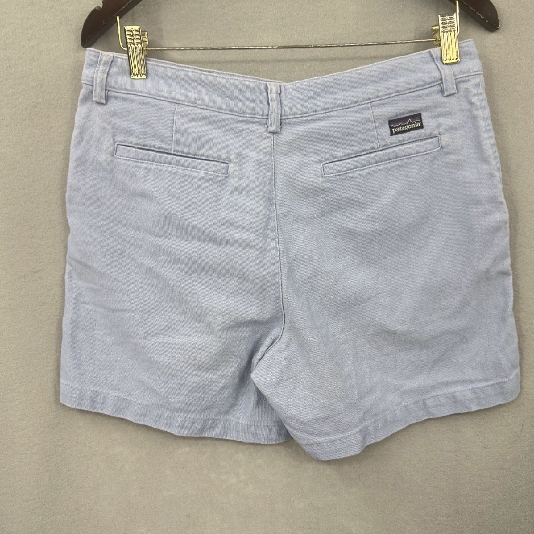Patagonia Patagonia Shorts Womens 10 Blue Button Front Chino Pockets Twill Logo Preppy y2k Size 32" / US 10 / IT 46 - 5 Thumbnail