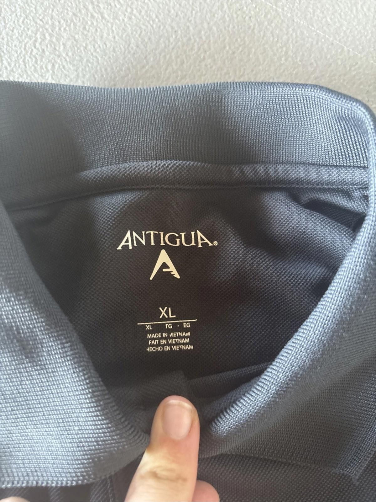 Antigua Kansas State Wildcats Shirt Men Extra Large Grey Polo XL Size ONE SIZE - 2 Thumbnail