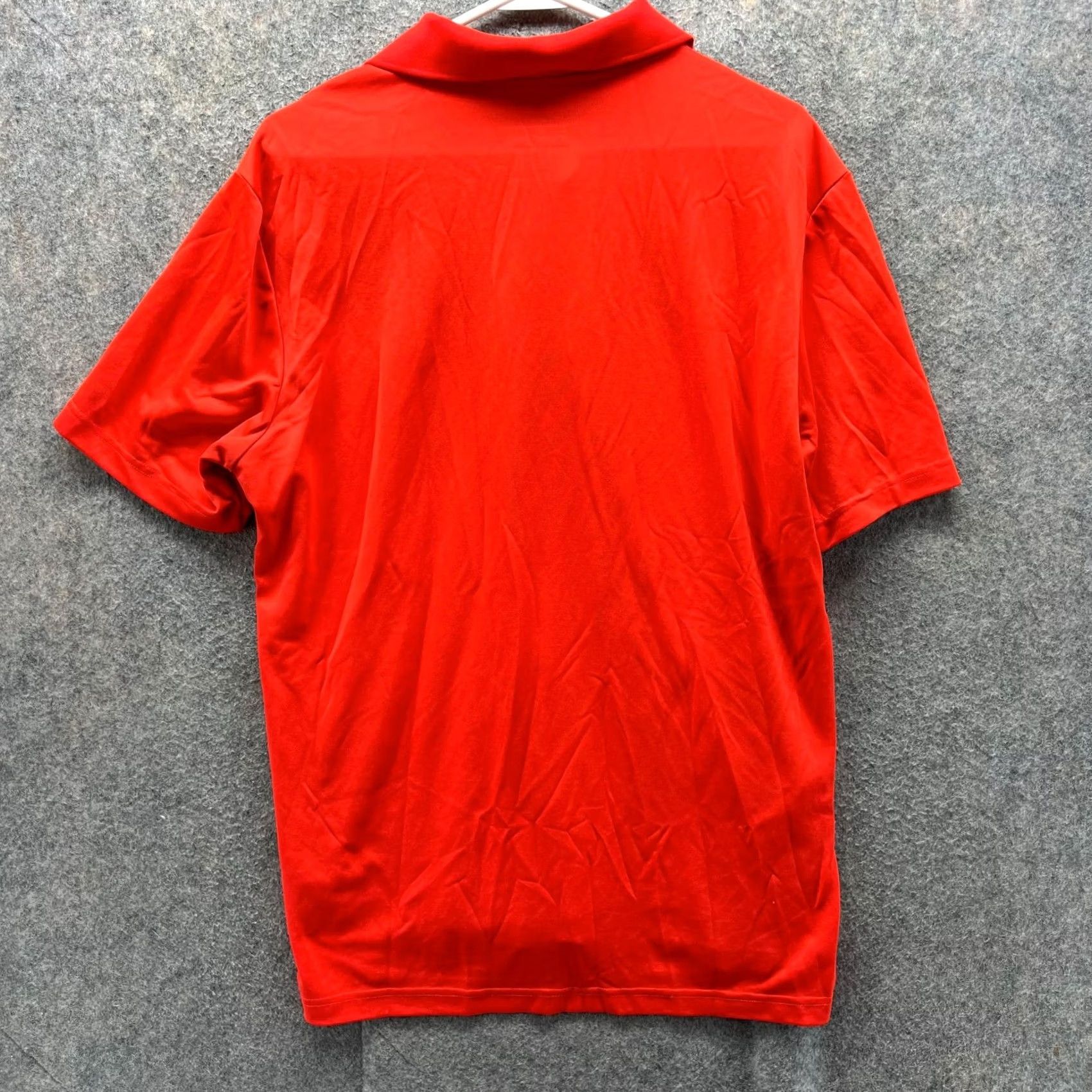 Adidas VINTAGE Adidas Polo Shirt Men L Orange Solid Short Sleeve Golf Trefoil Preppy Size US L / EU 52-54 / 3 - 2 Thumbnail