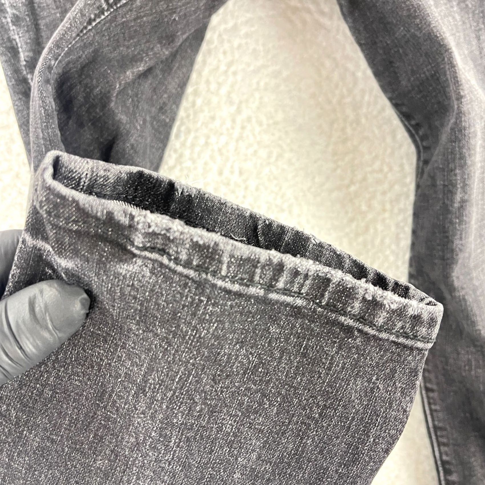 Vintage KUT from the Kloth Reese Ankle Straight Leg Jeans Womens Size 2 Black High-Rise Jeans Size 26" / US 2 / IT 38 - 7 Thumbnail