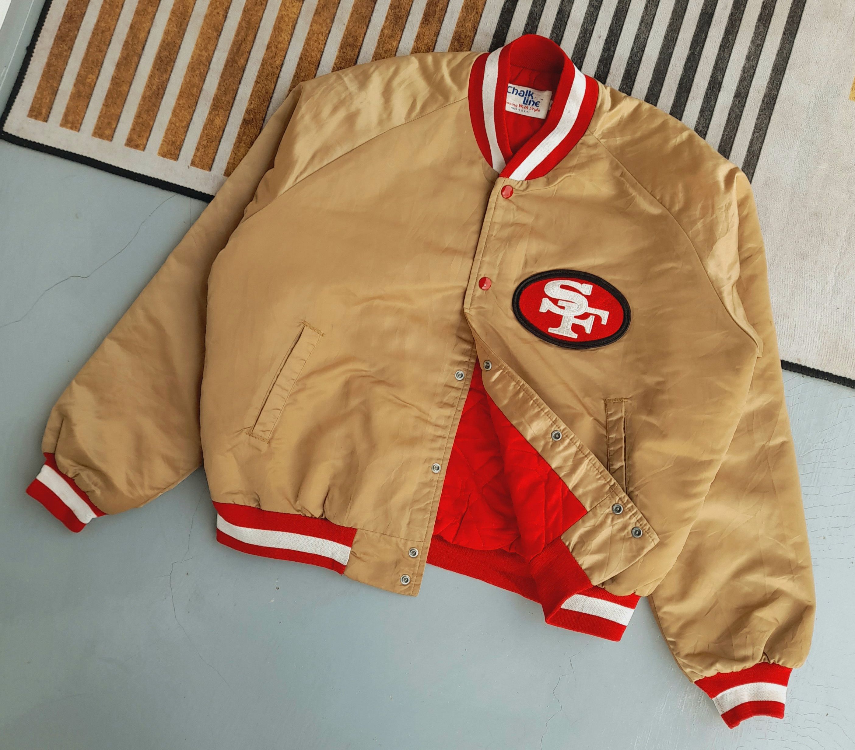 Chalk Line × Vintage 💥rare💥 Chack line 49 ers baseball jacket 💥rare items💥 Size US L / EU 52-54 / 3 - 9 Thumbnail