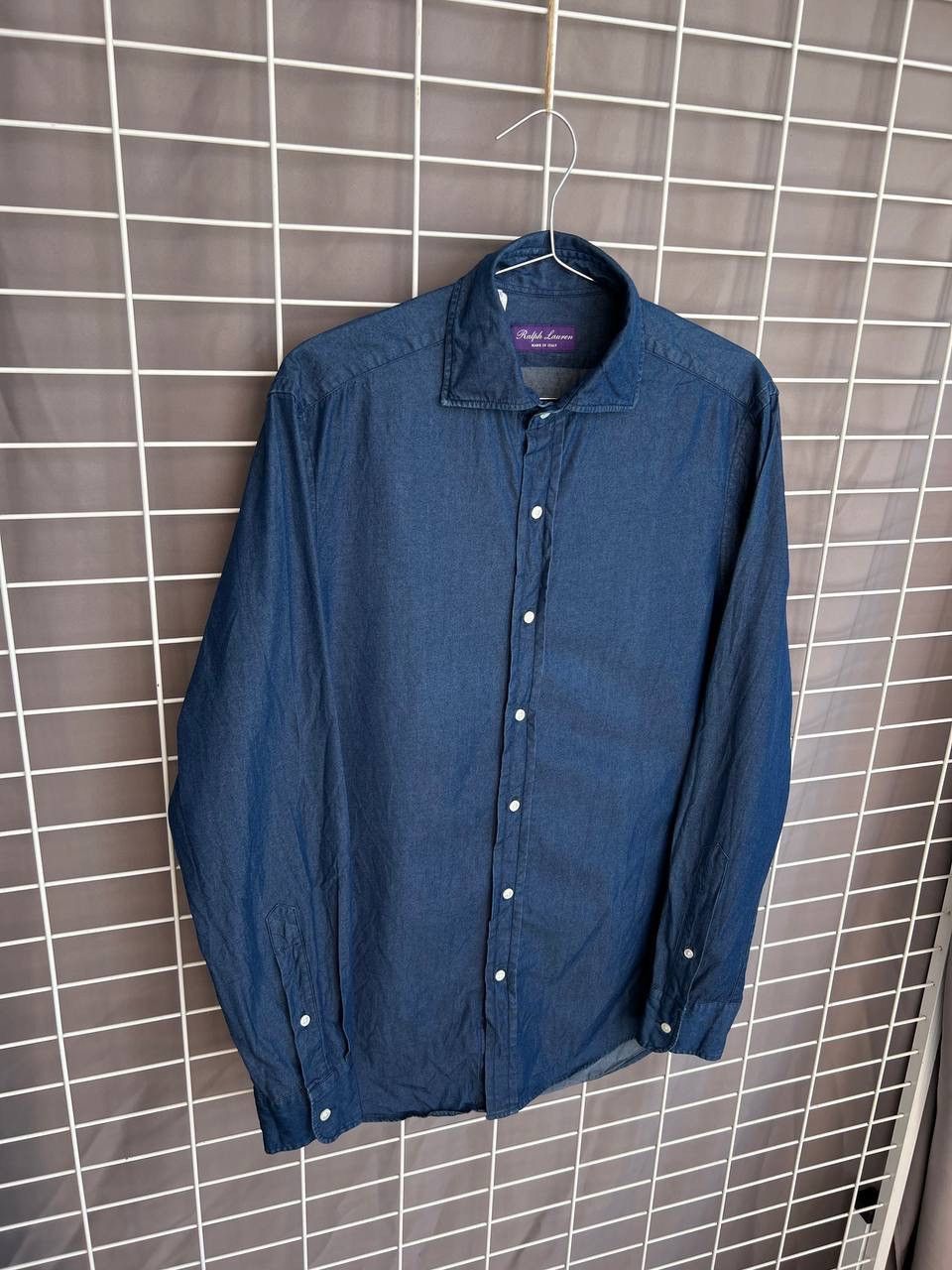 Ralph Lauren Purple Label Ralph Lauren Purple Label Indigo Button Shirt Size 14.5 or M Size US M / EU 48-50 / 2 - 5 Thumbnail