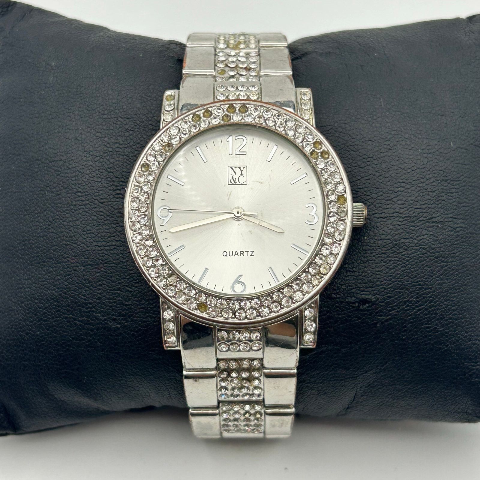 Other New York & Company Women's Silver-Tone Crystal Analog Watch Size ONE SIZE - 1 Thumbnail