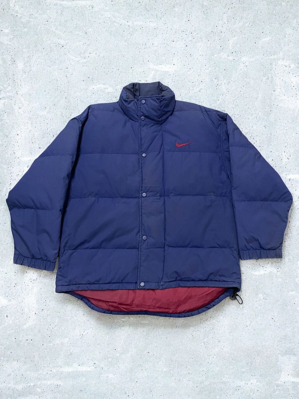 Nike × Vintage Vintage 90s Nike Puffer Down Jacket Size US XL / EU 56 / 4 - 1 Thumbnail