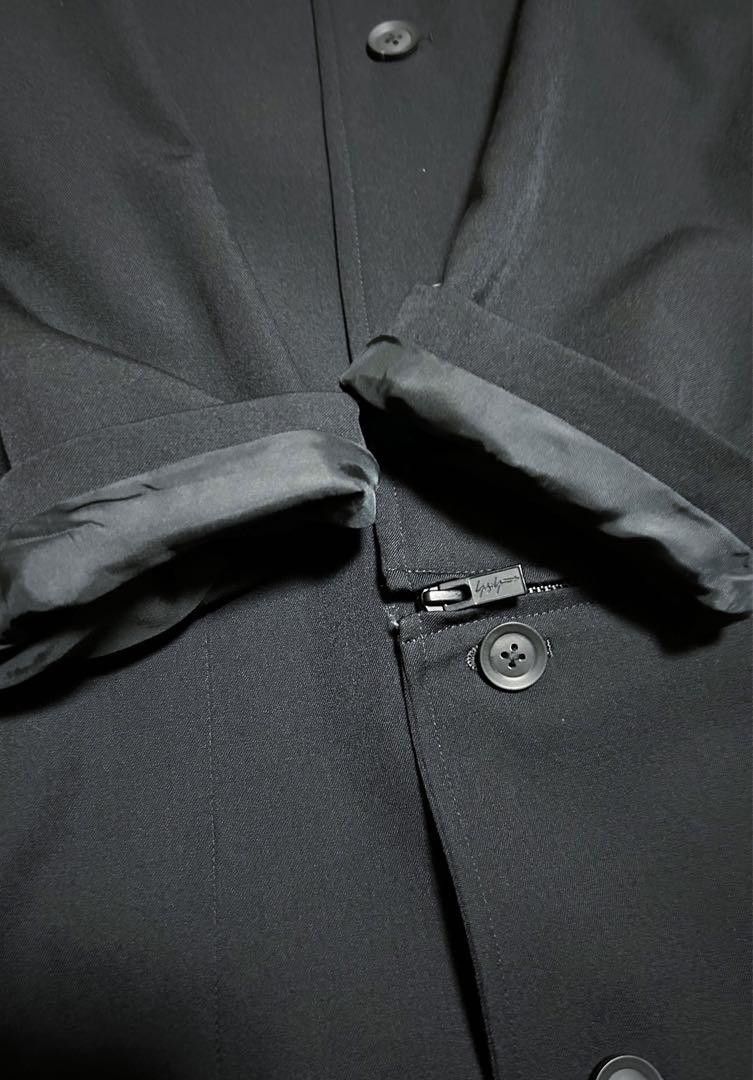 Yohji Yamamoto POUR HOMME 19aw Wool gabardine stand collar zip coat Size US L / EU 52-54 / 3 - 15 Thumbnail