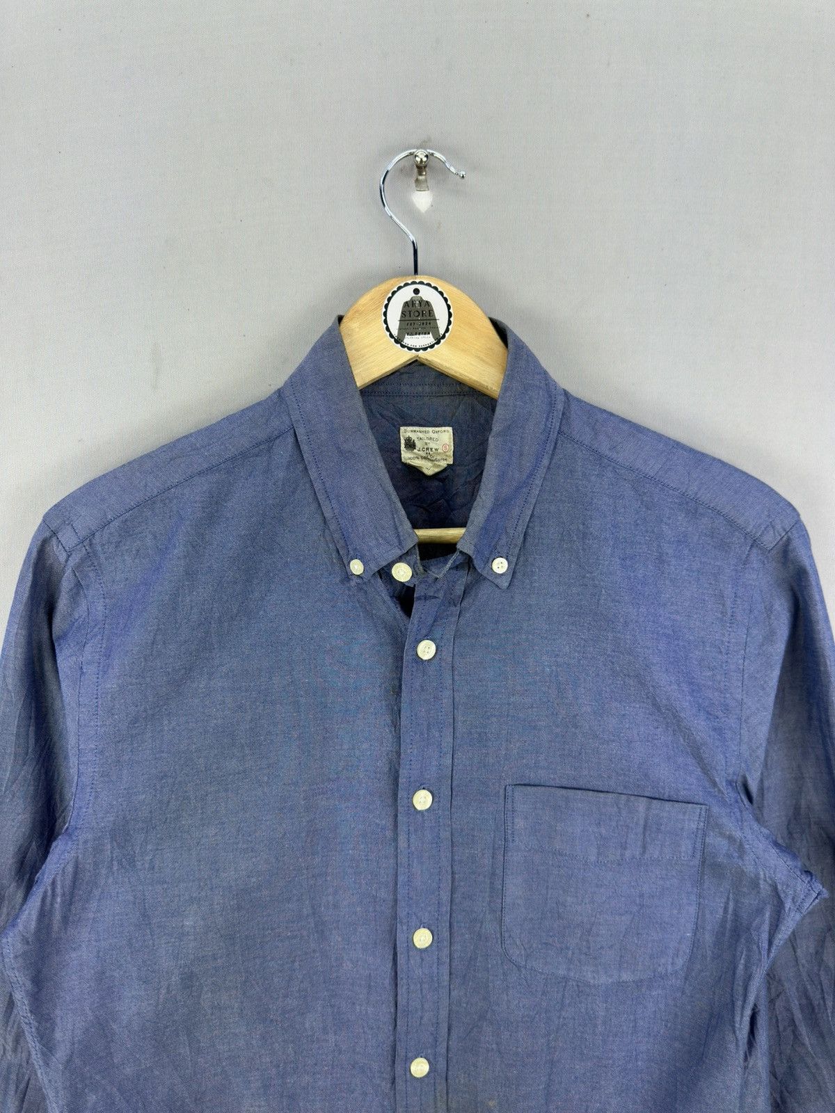 Japanese Brand J. Crew Distressed Plain Flannel Shirt Size US M / EU 48-50 / 2 - 7 Thumbnail