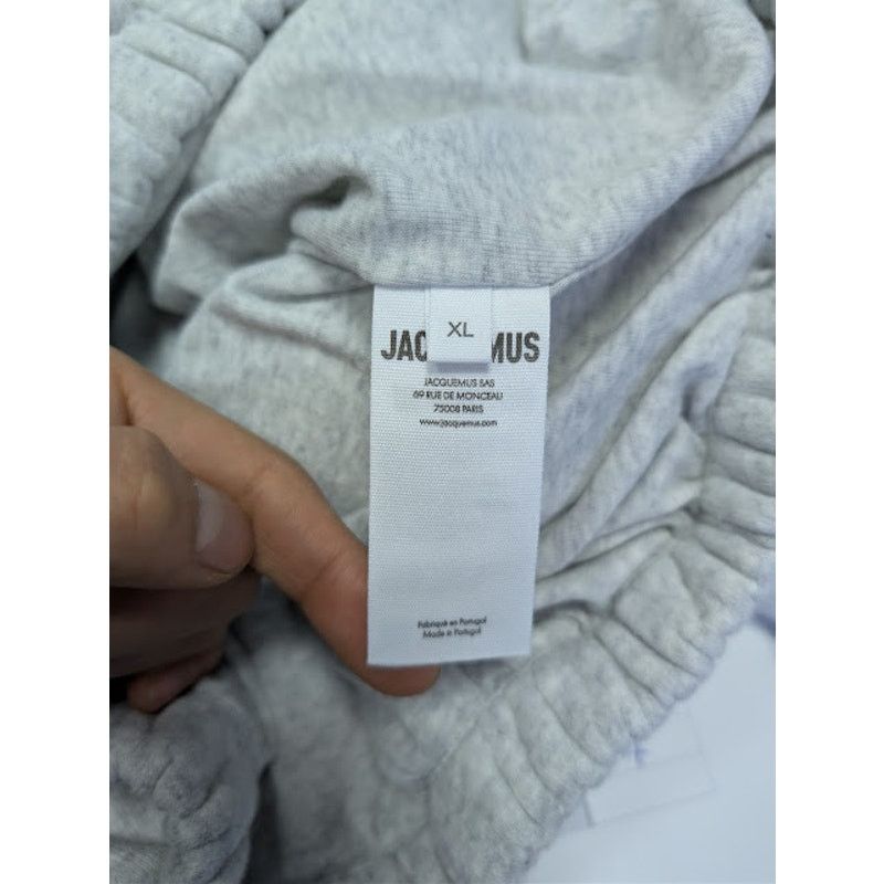 Jacquemus o1rshd1 Oversized Zip-Up Torneo Hoodie in Athletic Club Grey Size US XL / EU 56 / 4 - 19 Thumbnail