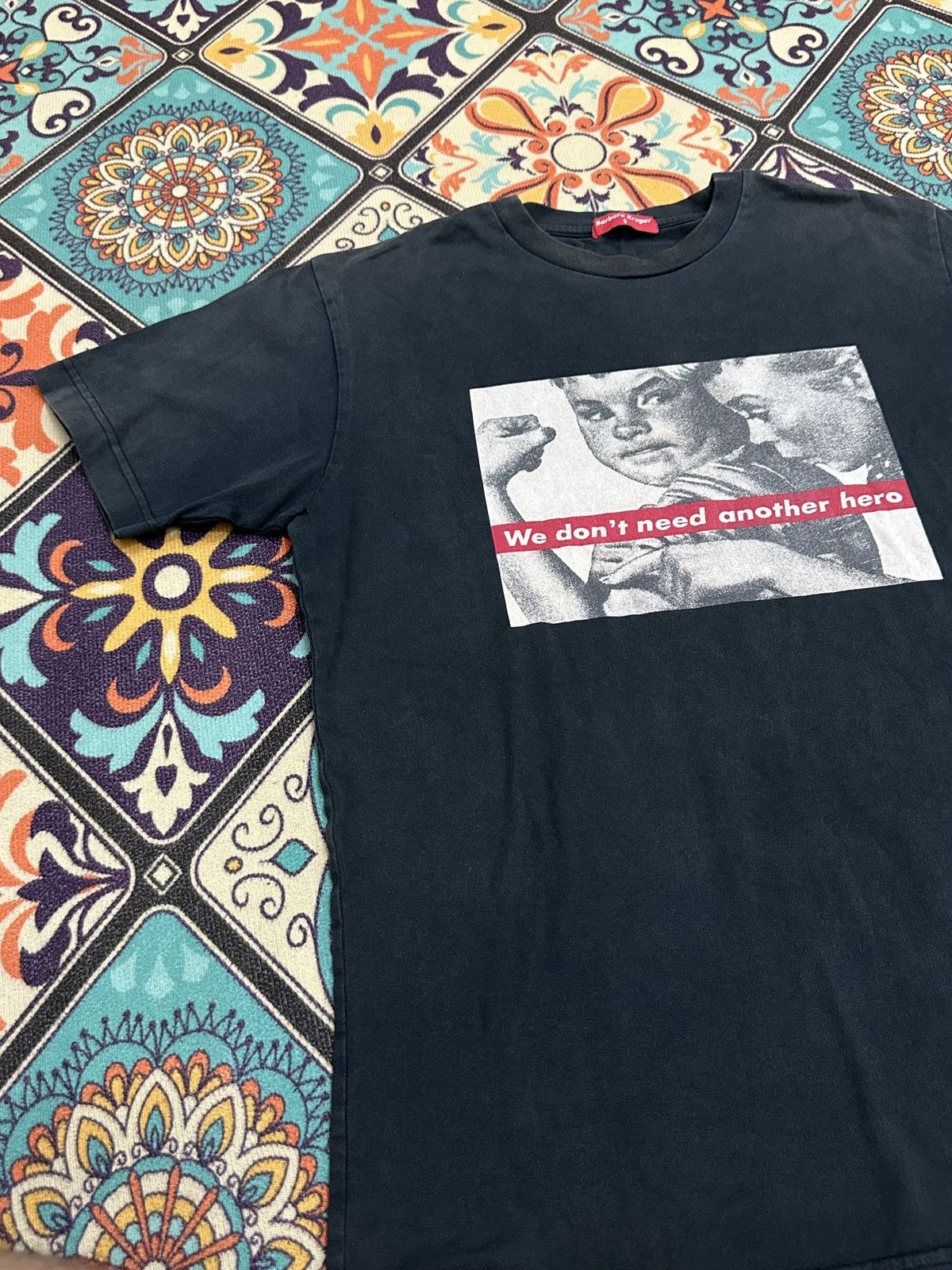 Barbara Kruger Vintage Barbara Kruger “We Don’t Need Another Hero” Tshirt Size US S / EU 44-46 / 1 - 6 Thumbnail