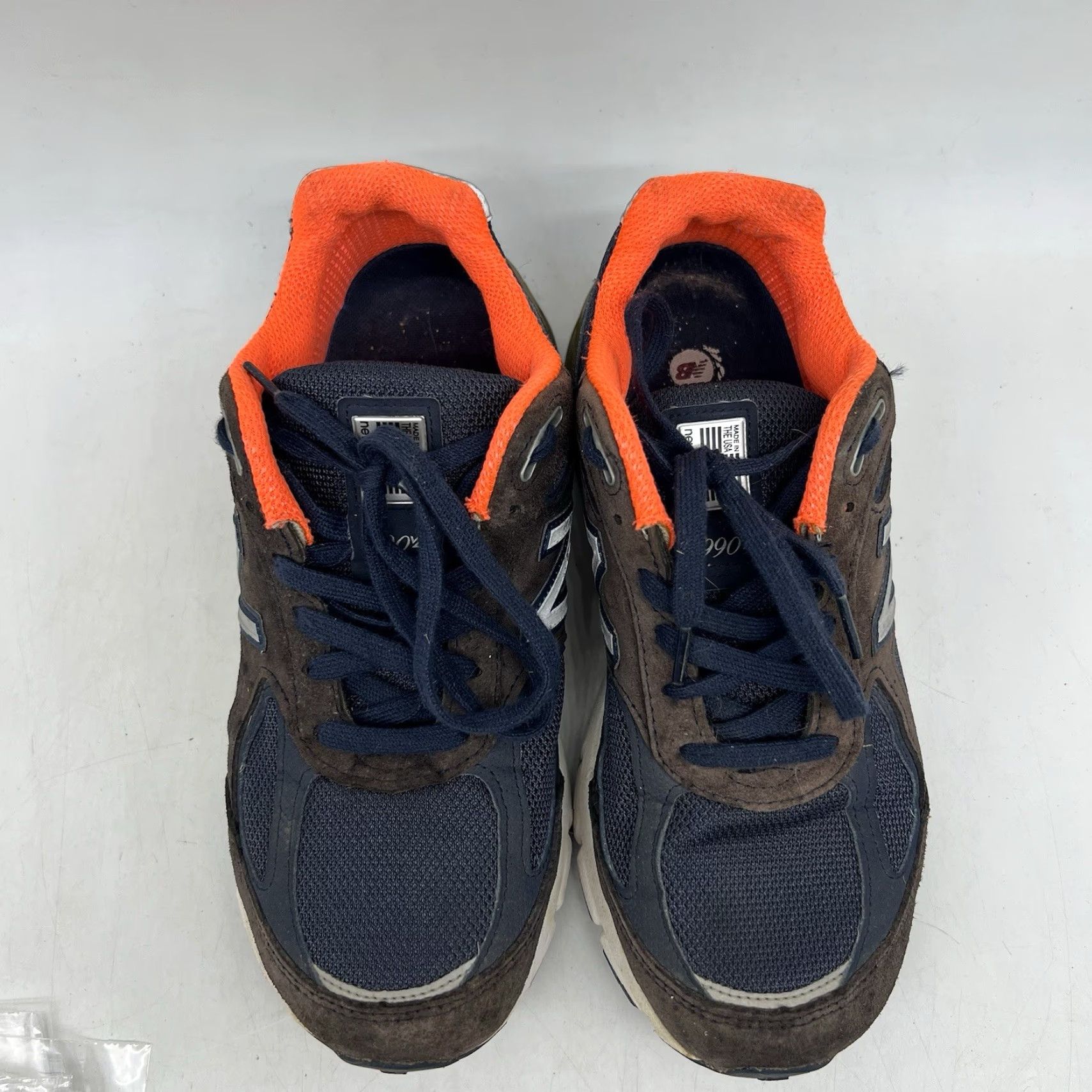 New Balance VINTAGE New Balance Sneakers Men Size 8.5 US 990v4 Made in USA Low Top Athletic Comfort Running & Jogging Blue/Orange Size US 8.5 / EU 41-42 - 3 Thumbnail