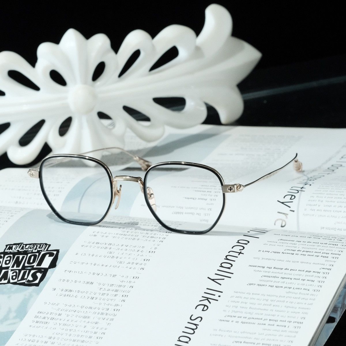 Chrome Hearts CHROME HEARTS BONE PRONE I GLASSES | Grailed