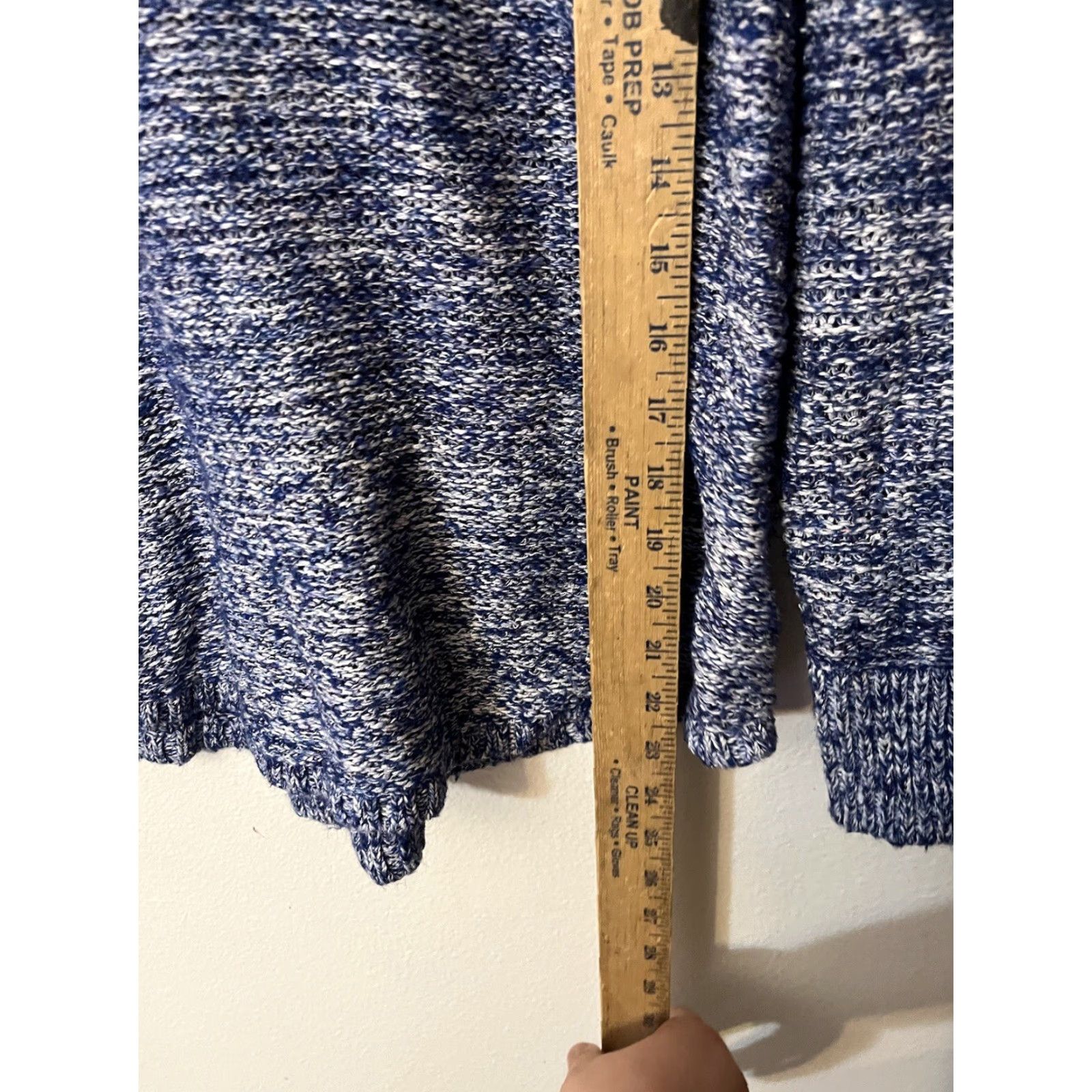 American Eagle Outfitters VINTAGE American Eagle Womens Sweater Pullover Knit V-Neck Long Sleeve Casual Size S Blue Heather Fall Winter Women Size S / US 4 / IT 40 - 4 Thumbnail