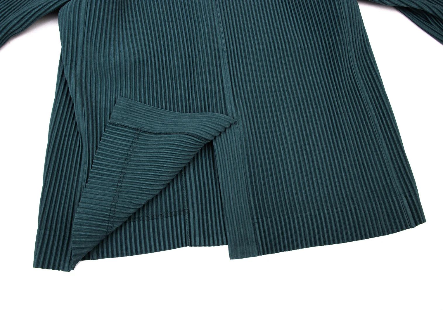 Issey Miyake Pleated Tailored Jacket in Turquoise Size US S / EU 44-46 / 1 - 12 Thumbnail