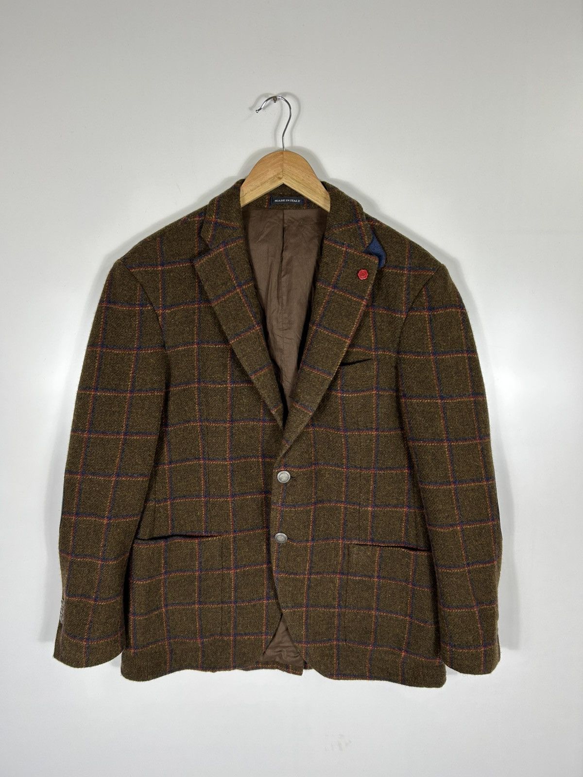 Designer 🔥51 CINQUANTUNO Italian Wool Luxury Flannel Sport Coat Size US M / EU 48-50 / 2 - 1 Thumbnail