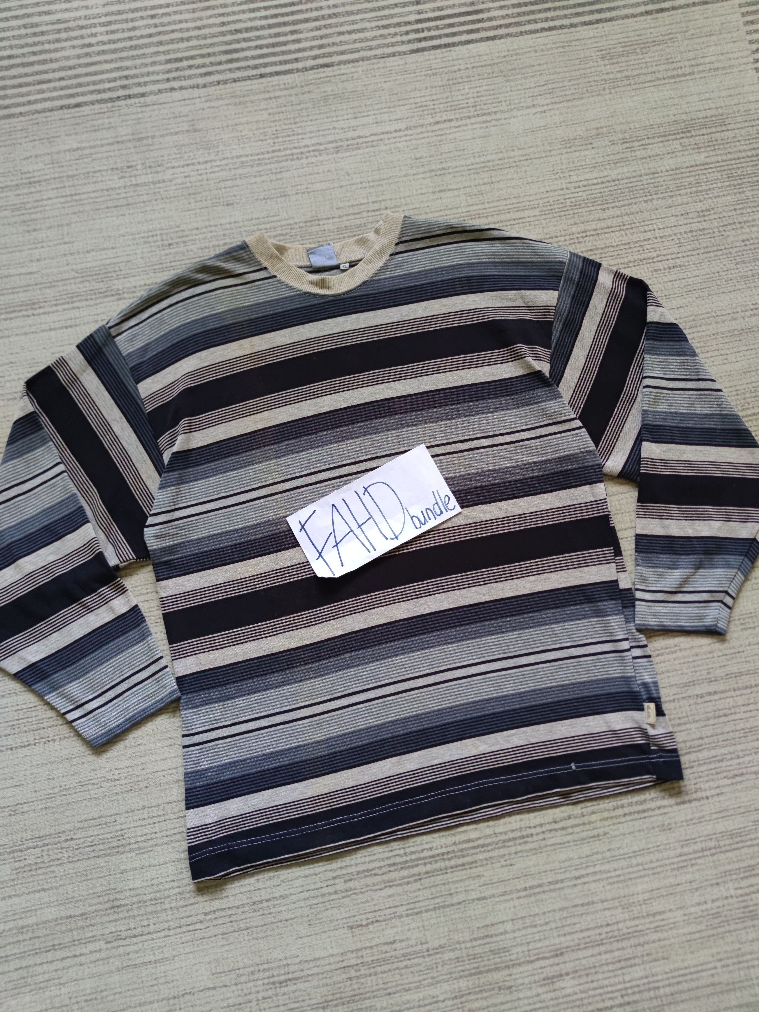 Vintage 90s Quiksilver Striped Silver Edition Made in USA