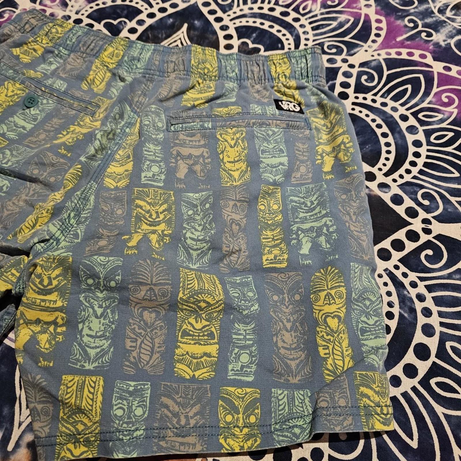 Designer Men's Yellow and Blue Swim trunks by Rowdy Gentleman Size US 32 / EU 48 - 6 Thumbnail