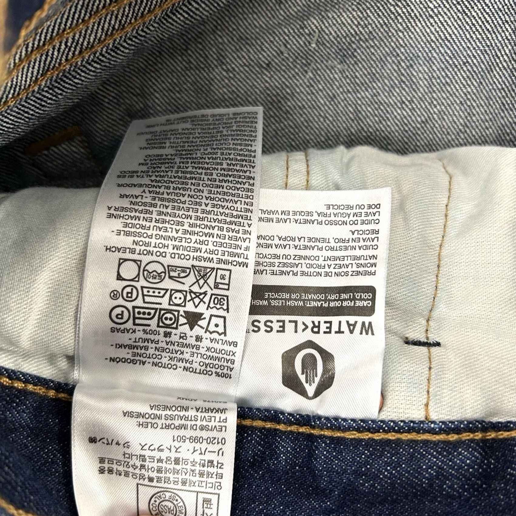 Levi's Levi's 501 Original Men's Blue Jeans Size 40 x 30 Straight Leg Dark Size US 40 / EU 56 - 6 Thumbnail