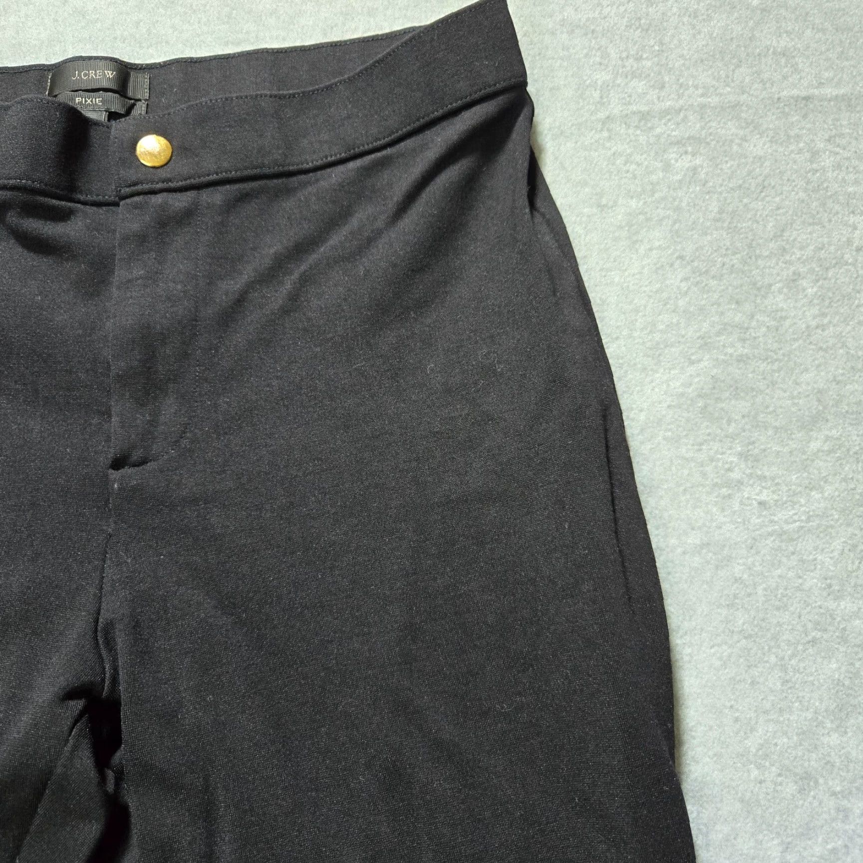 J.Crew J.Crew Pant Womens 4R Black Pixie Snap Mid Rise Skinny Stretch Work Career Size 27" / US 4 / IT 40 - 5 Thumbnail