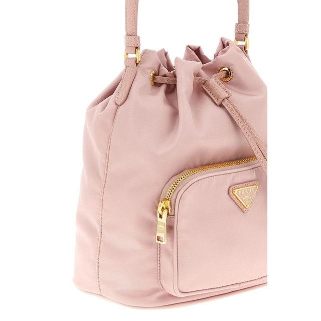 Prada PRADA Duet $1950 Peach Nylon Bucket Bag New & Authentic Size ONE SIZE - 3 Thumbnail