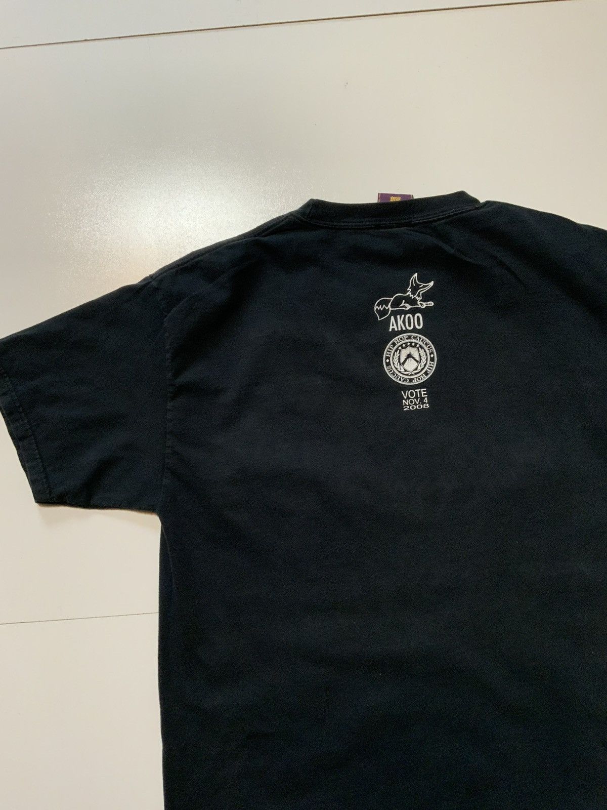AKOO Akoo Respect My Vote 2008 Hip Hop Caucas S/S Crew T-Shirt Size US L / EU 52-54 / 3 - 4 Thumbnail