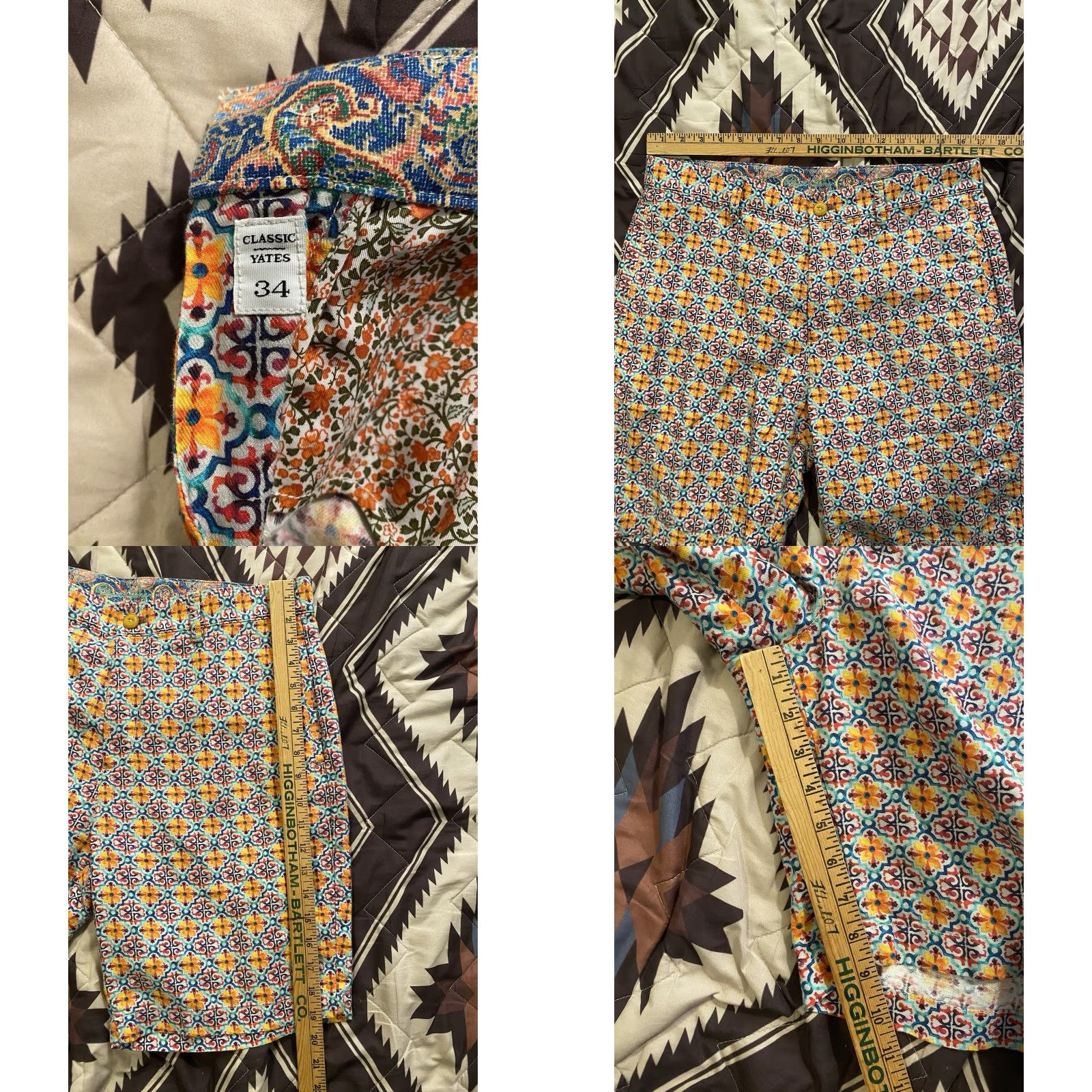 Robert Graham Robert Graham Shorts Multicolor Linen Blend Beach Men’s Size 34 Size US 34 / EU 50 - 8 Thumbnail