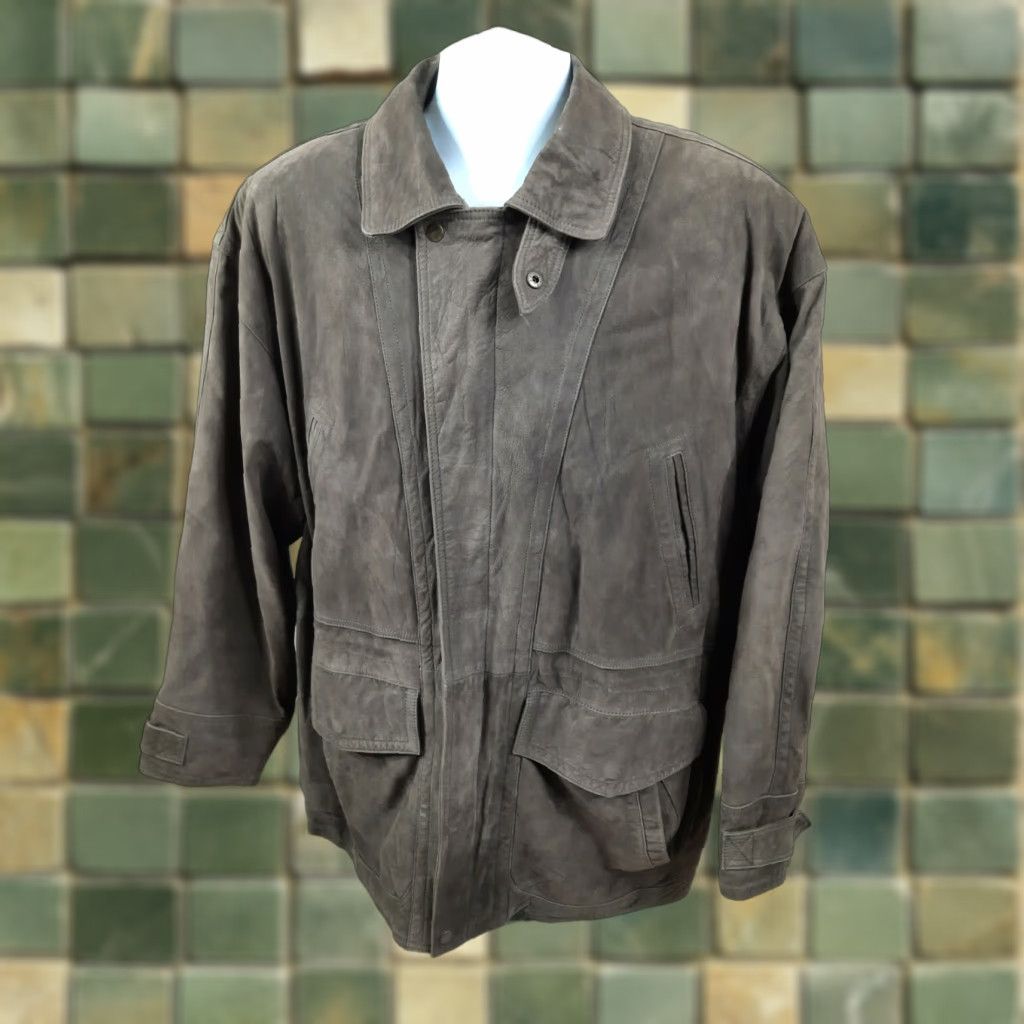 Vintage VINTAGE St. John's Bay Leather Bomber Jacket Men's XL Brown Coat Jacket Size US XL / EU 56 / 4 - 1 Thumbnail