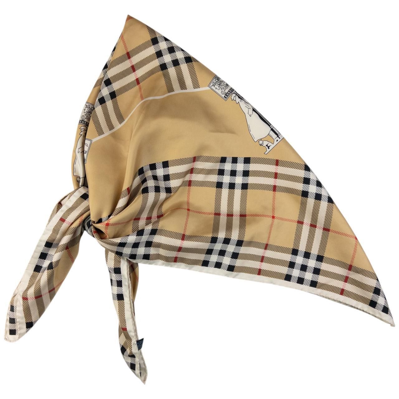 Burberry Vintage Burberry Nova Check Silk Scarf Size ONE SIZE - 6 Thumbnail