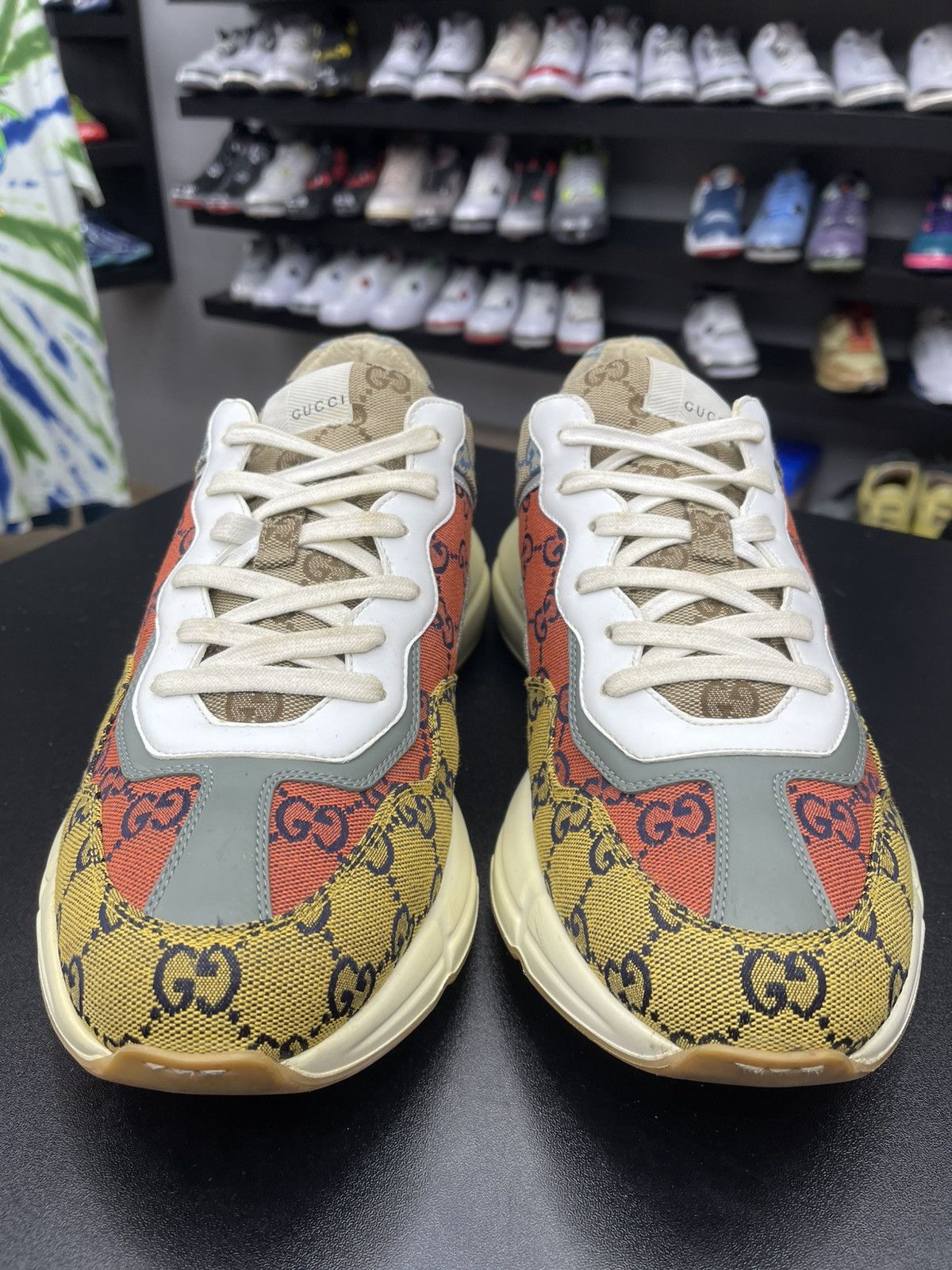 Gucci Size 11.5US/11G - Gucci GG Rhyton Sneakers Multicolor Canvas Size US 11 / EU 44 - 2 Thumbnail