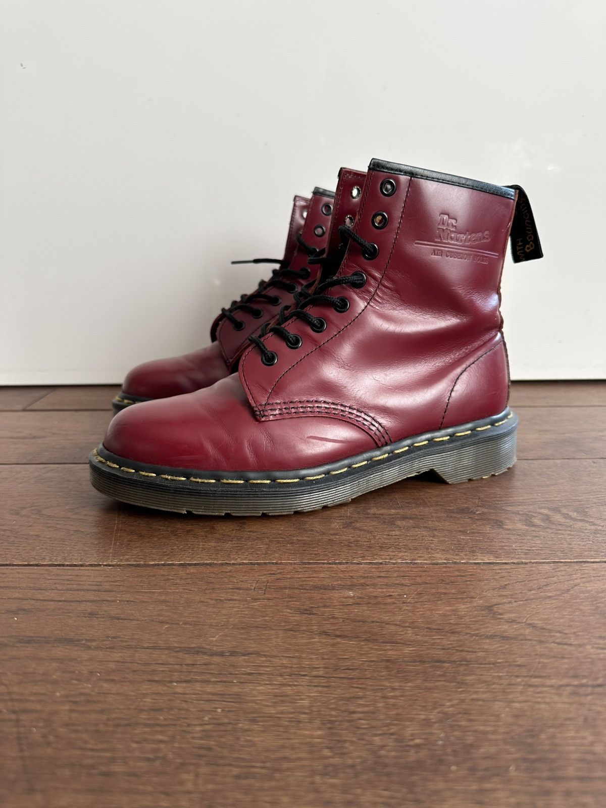 Dr. Martens Dr.Martens 1460 made in England leather burgundy boots Size US 10 / IT 40 - 2 Thumbnail