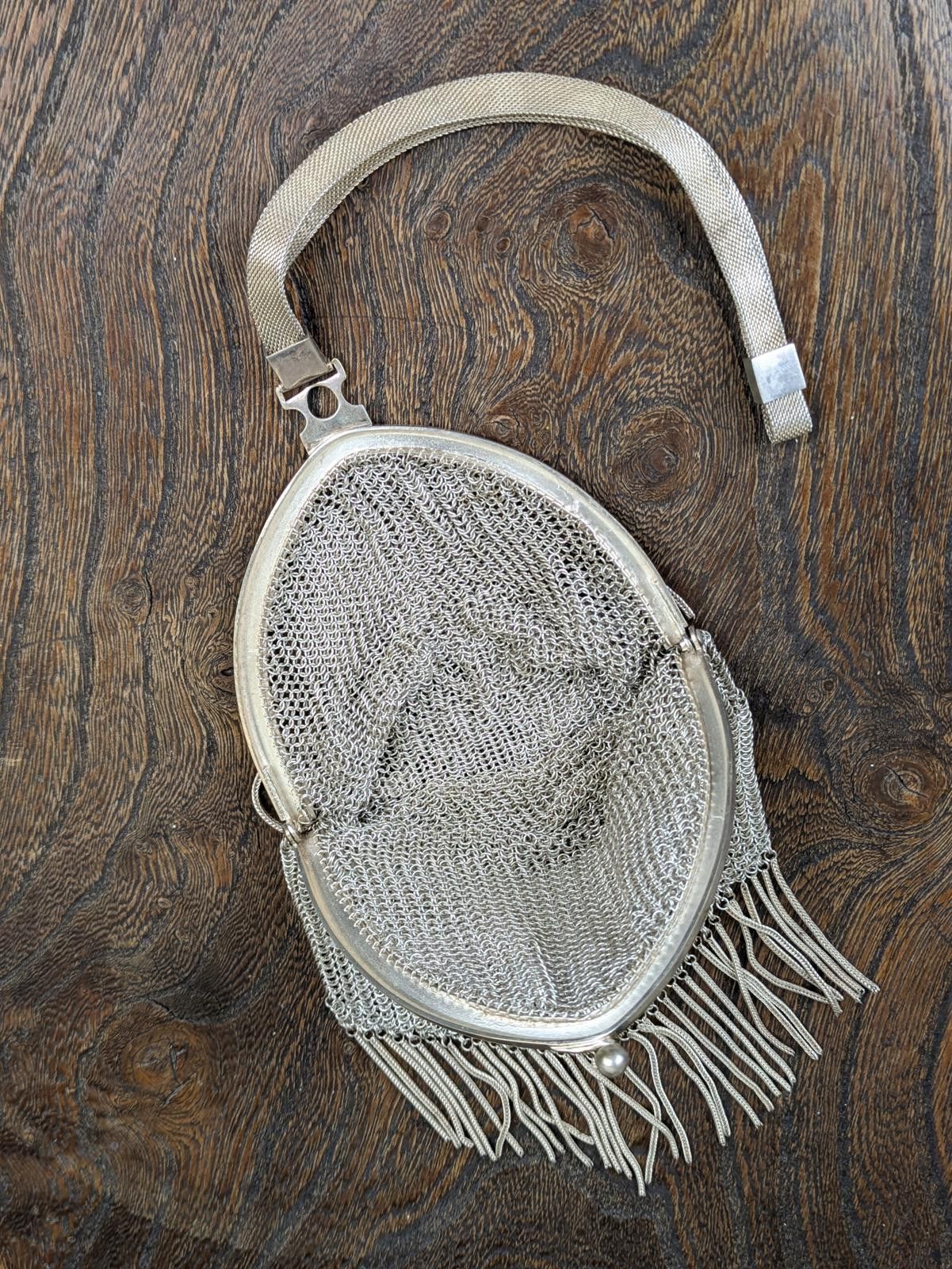 Other 1920's coloured silver metal mesh chainmail wristlet bag Size ONE SIZE - 6 Thumbnail