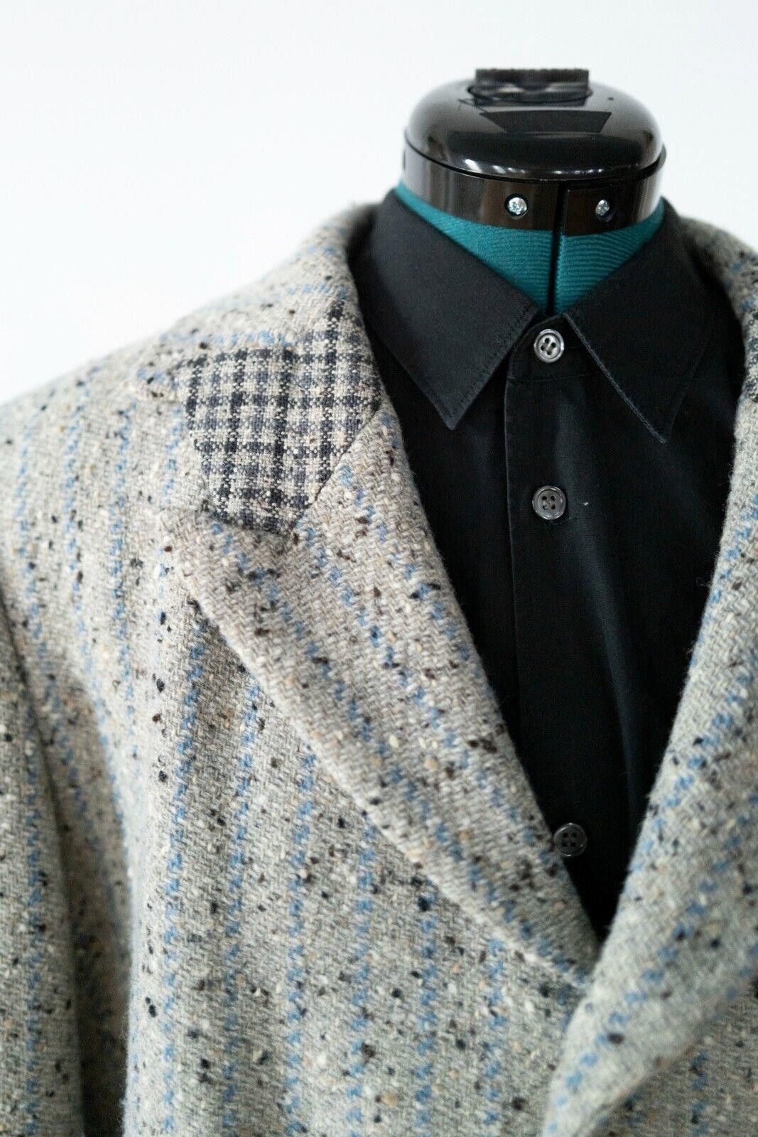 image of Vintage Yohji Yamamoto Pour Homme Wool Blazer Sz. L in Grey, Men's (Size Large)