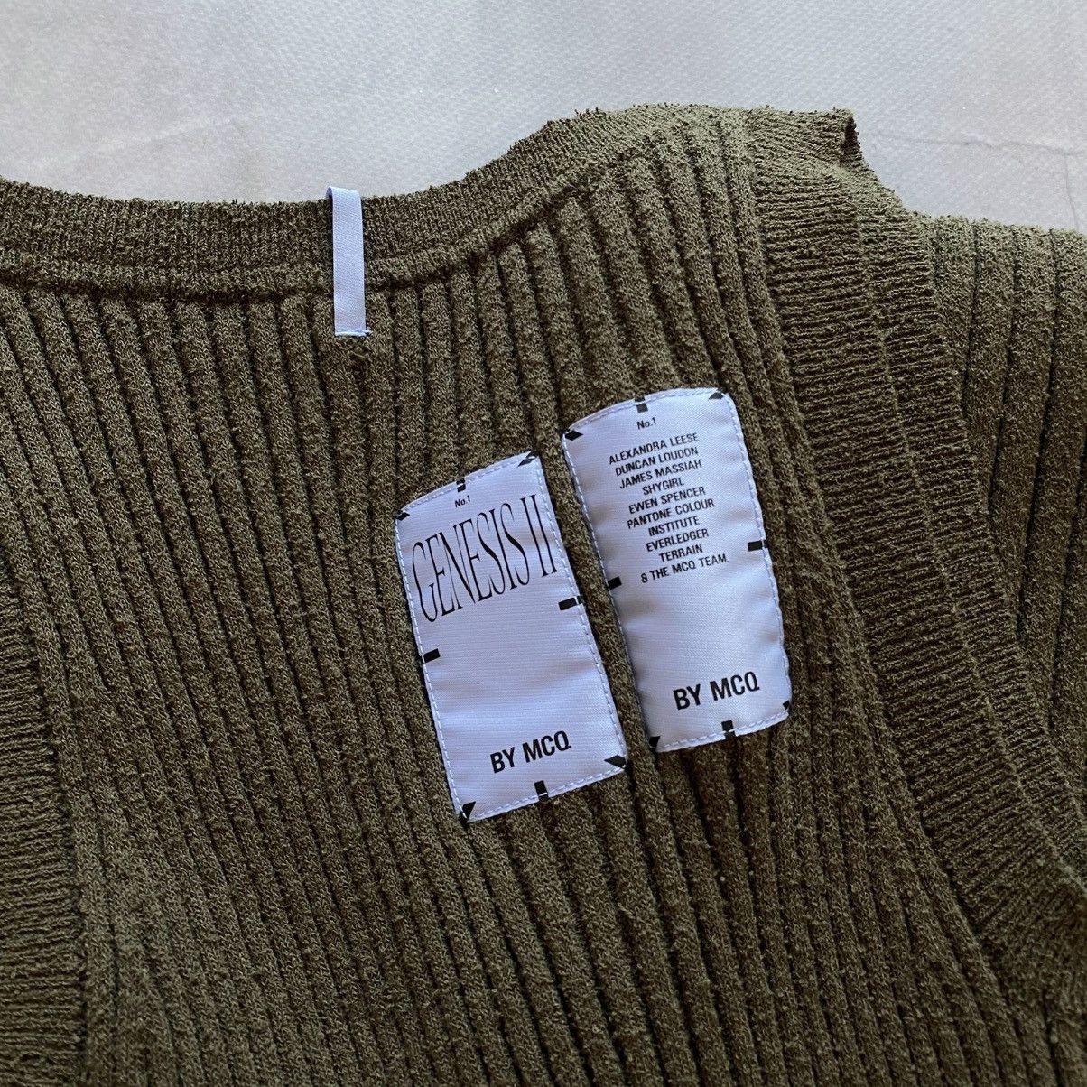Alexander McQueen Genesis II By McQ Alexander McQueen Slim Green Knit Dress Size S / US 4 / IT 40 - 5 Thumbnail
