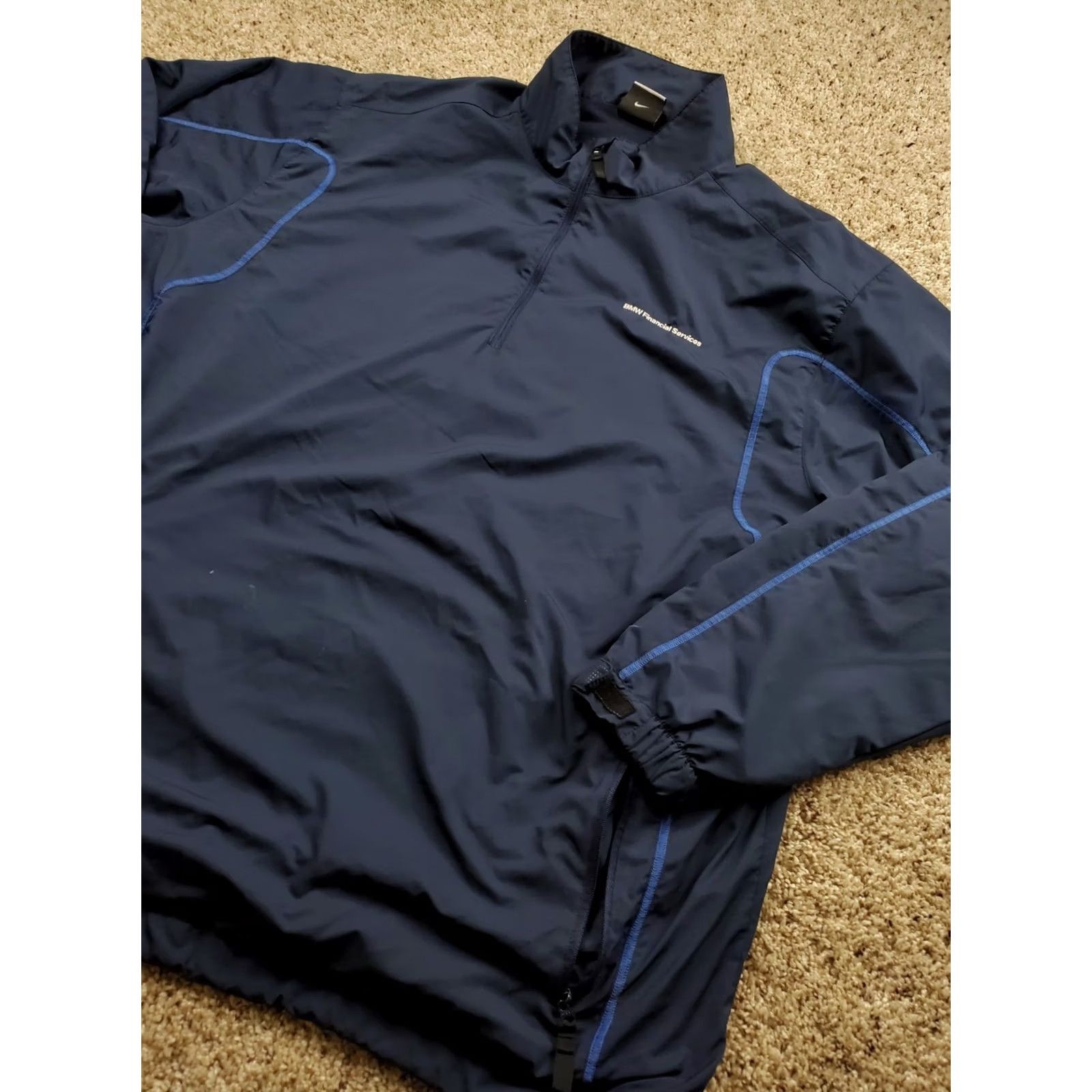 Nike Nike BMW Jacket 2XL Mens Blue Dri-Fit 1/2 Zip Windbreaker Pullover Vintage: No Size US XXL / EU 58 / 5 - 2 Thumbnail
