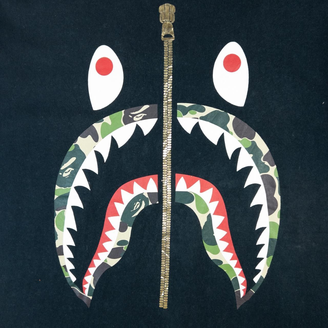 Bape Vintage Bape Shark Graphic T Shirt Size M Size US M / EU 48-50 / 2 - 4 Thumbnail