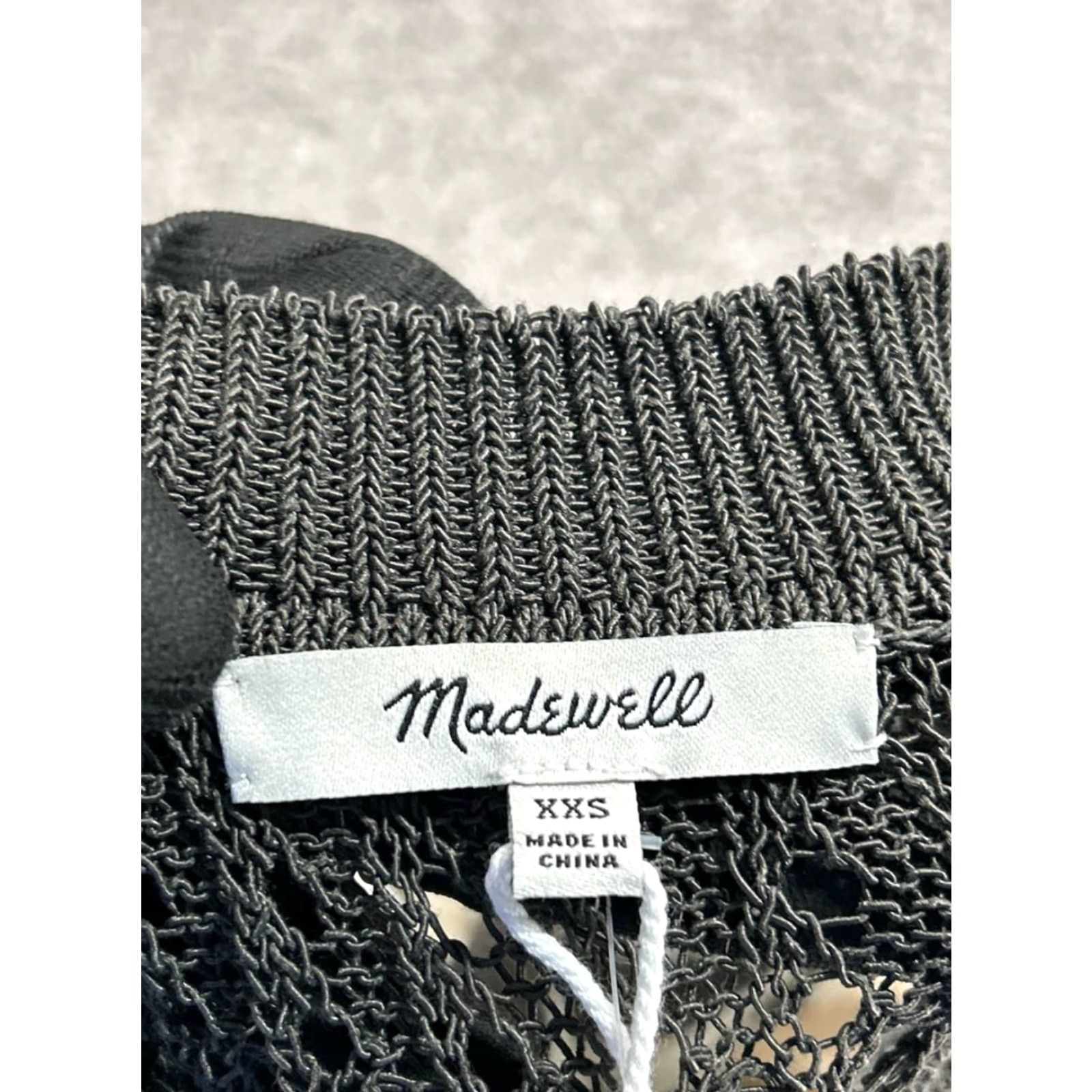 Madewell Madewell Sweater Women 2XS Multicolor Open Stitch Striped Crew Neck Pullover Knit Cotton Relaxed Fit Casual Fall Winter Women Size XXS / US 00 / IT 34 - 4 Thumbnail