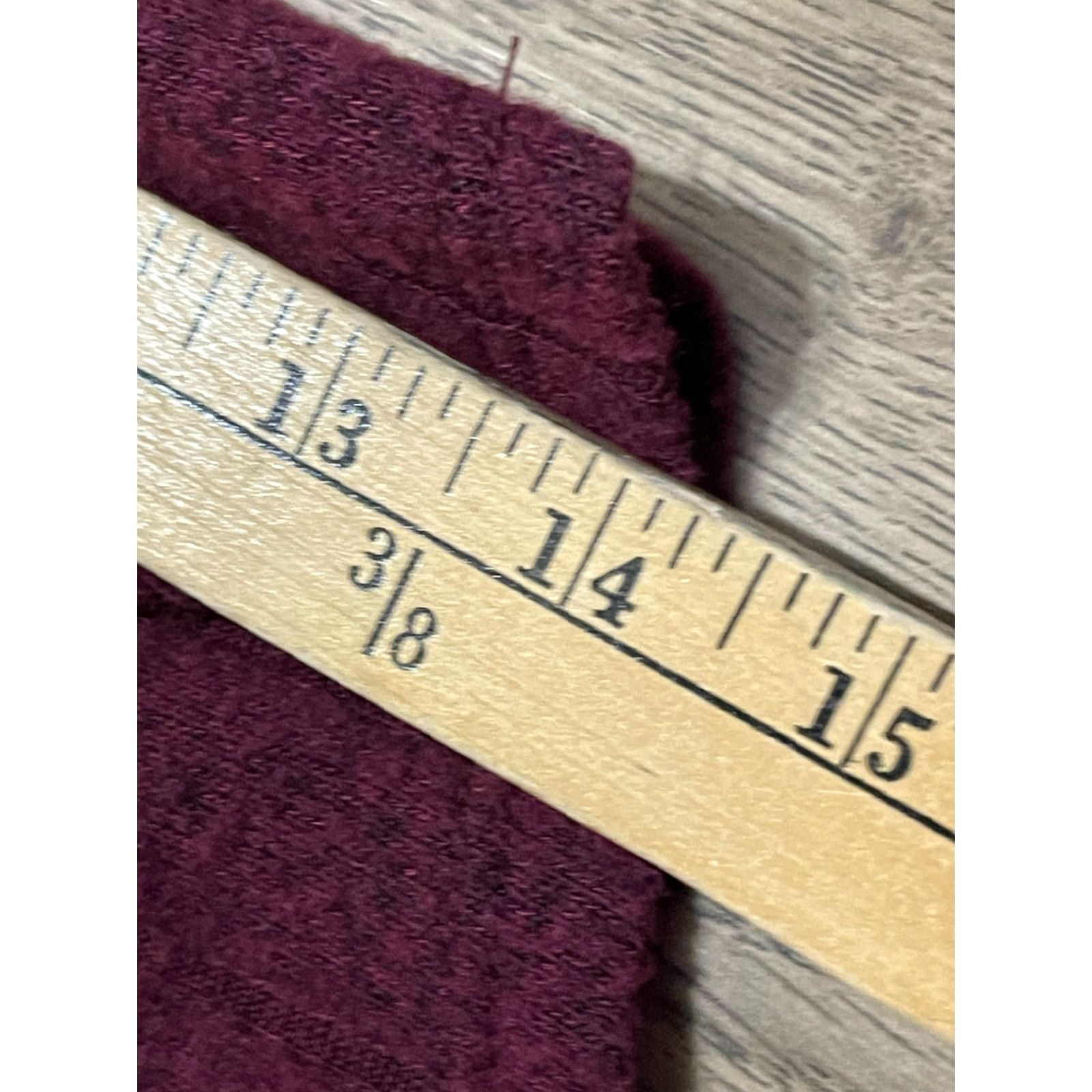 Vintage Maurices Shirt, Women’s Size Small, Burgundy, Long Sleeve, Lace on Top, T-Shirt, Regular Fit, Red, Solid, Casual, Fall, Spring, Summer, Womens Size S / US 4 / IT 40 - 6 Thumbnail