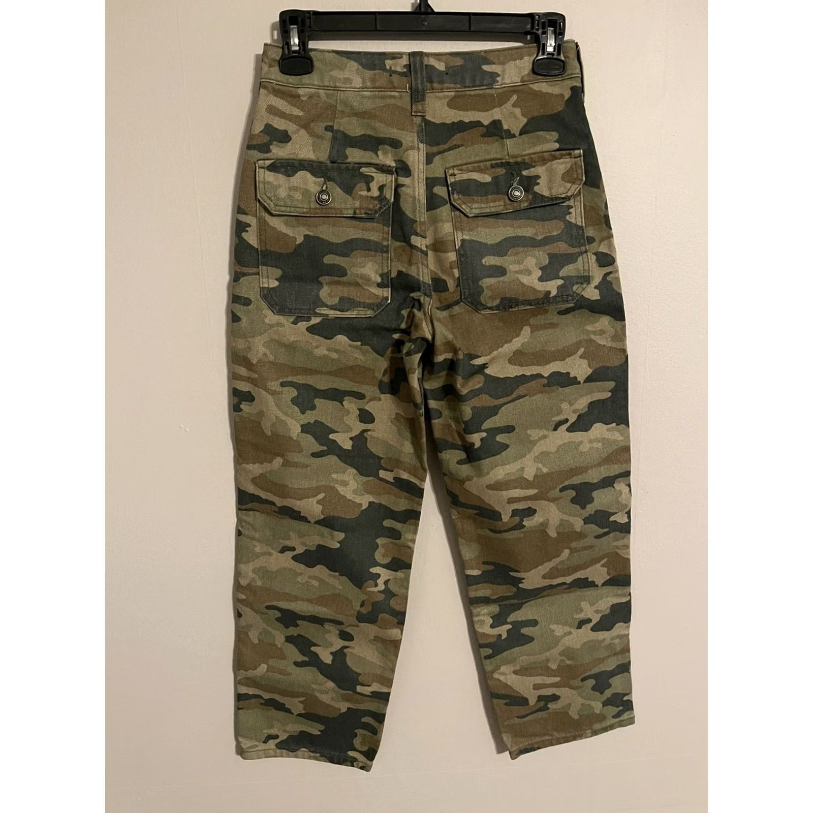 Free People Free People Remy Camo Crop Pants Moss OB957301 Wide Leg New Women's 24 Size 42" / US 20 - 3 Thumbnail