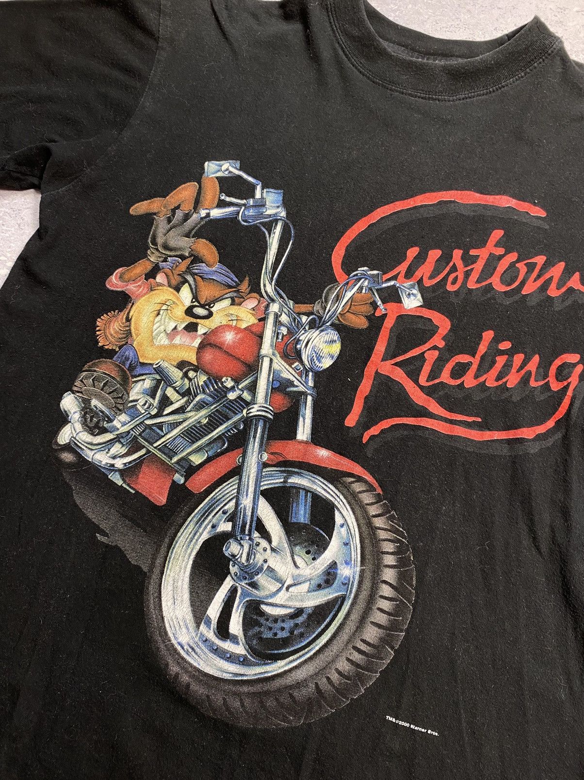 Anime × Vintage Vintage Looney Tunes Black T-shirt 2000s Size Small Big Logo Size US S / EU 44-46 / 1 - 8 Thumbnail