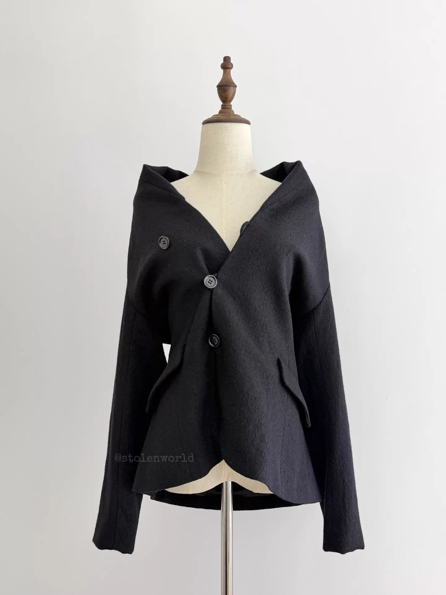 Issey Miyake Issey Miyake Plantation Jap Side Placket Wool Jacket Size M / US 6-8 / IT 42-44 - 1 Thumbnail