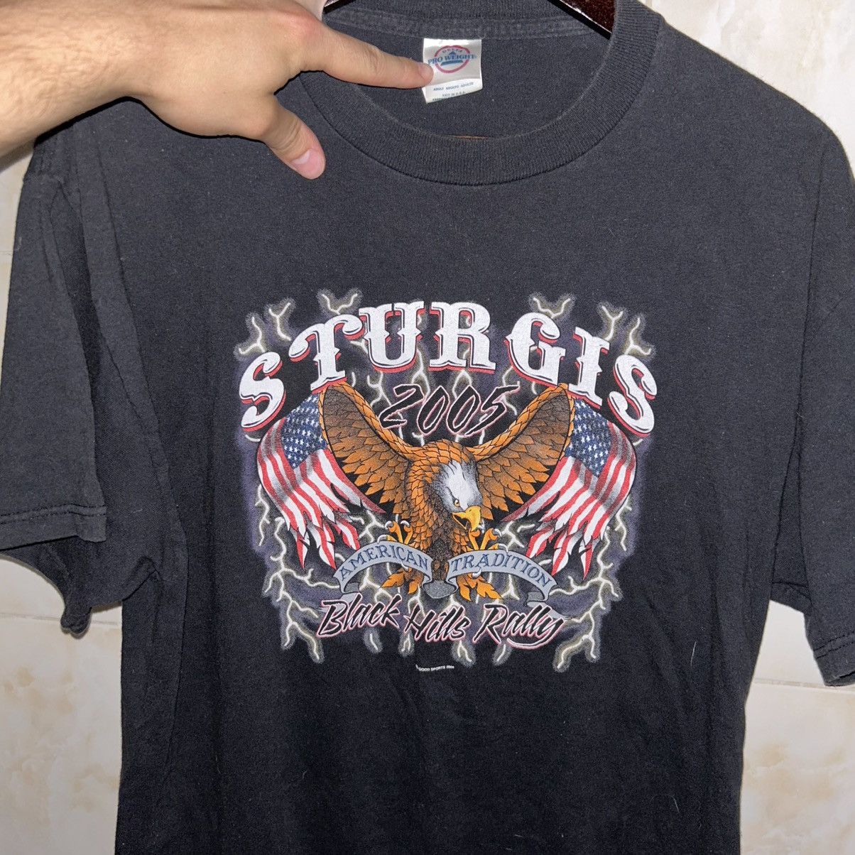 Other Sturgis 2005 Black Hills Rally Tee on Delta Pro Weight Size US L / EU 52-54 / 3 - 1 Thumbnail