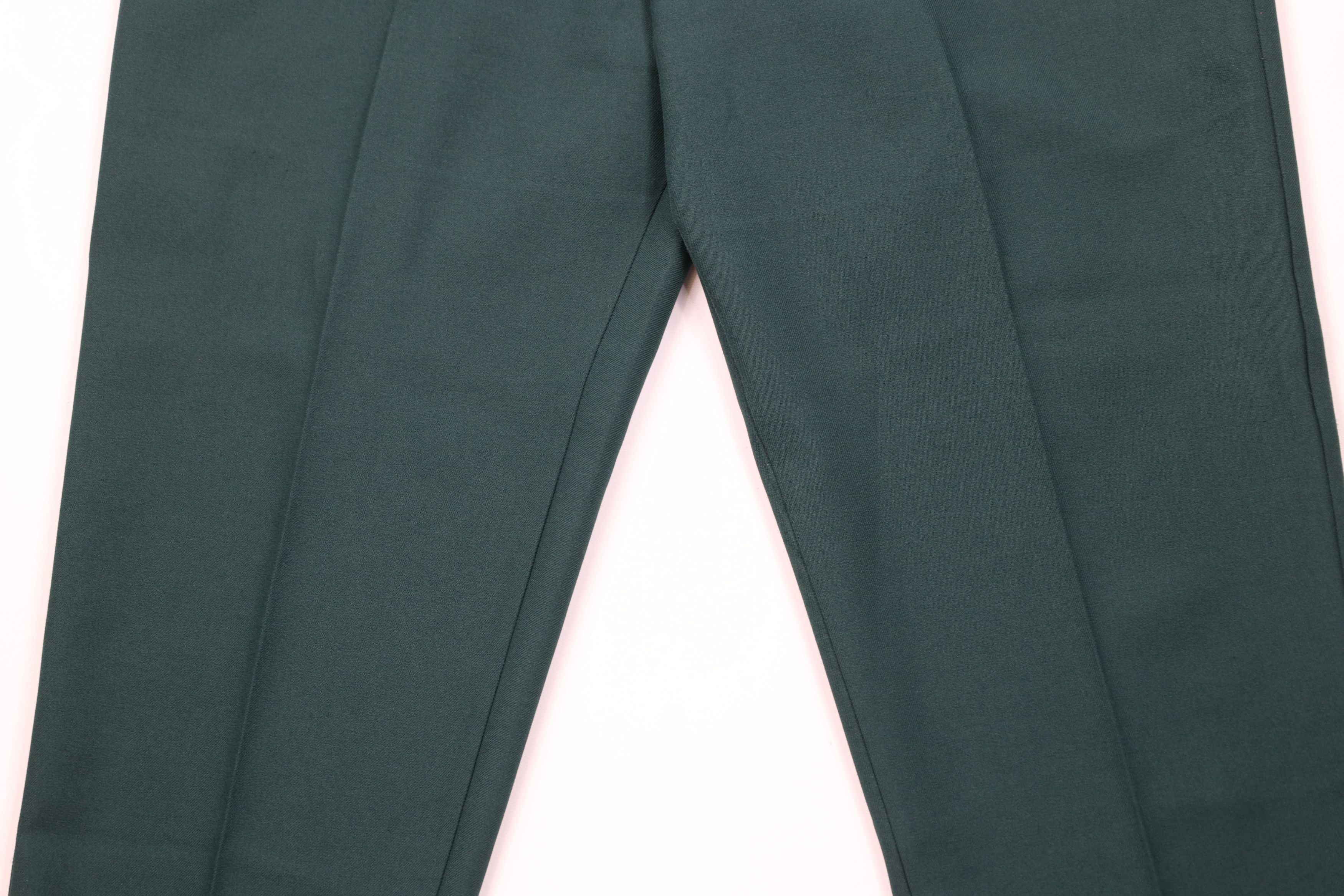 Levi's Vintage 70s 80s Levis Knit Wide Leg Chino Pants Green USA Size 40" / US 18 - 3 Thumbnail