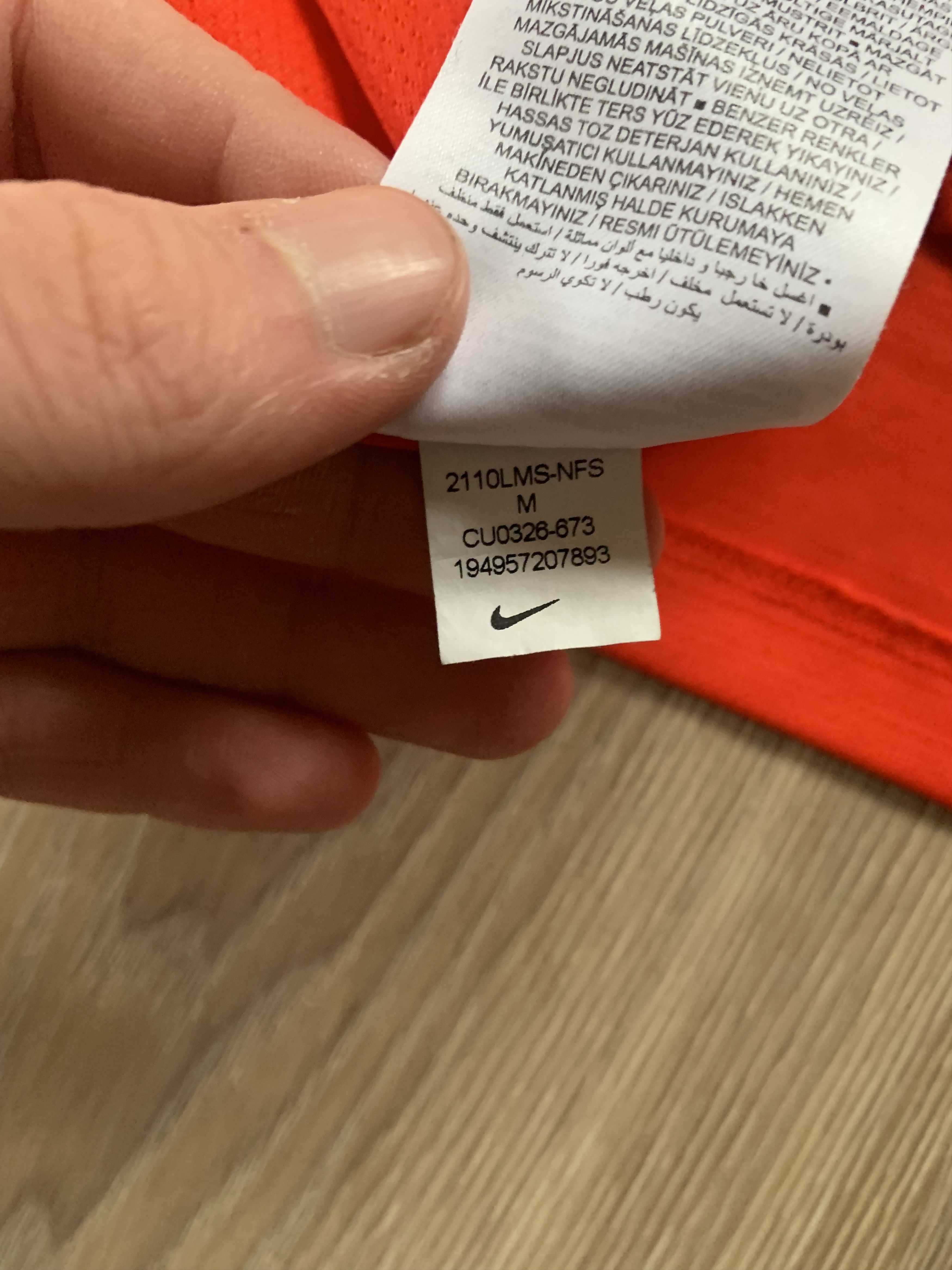 Nike Nike Running Dri Fit Orange Reflective T Shirt Size US M / EU 48-50 / 2 - 7 Thumbnail