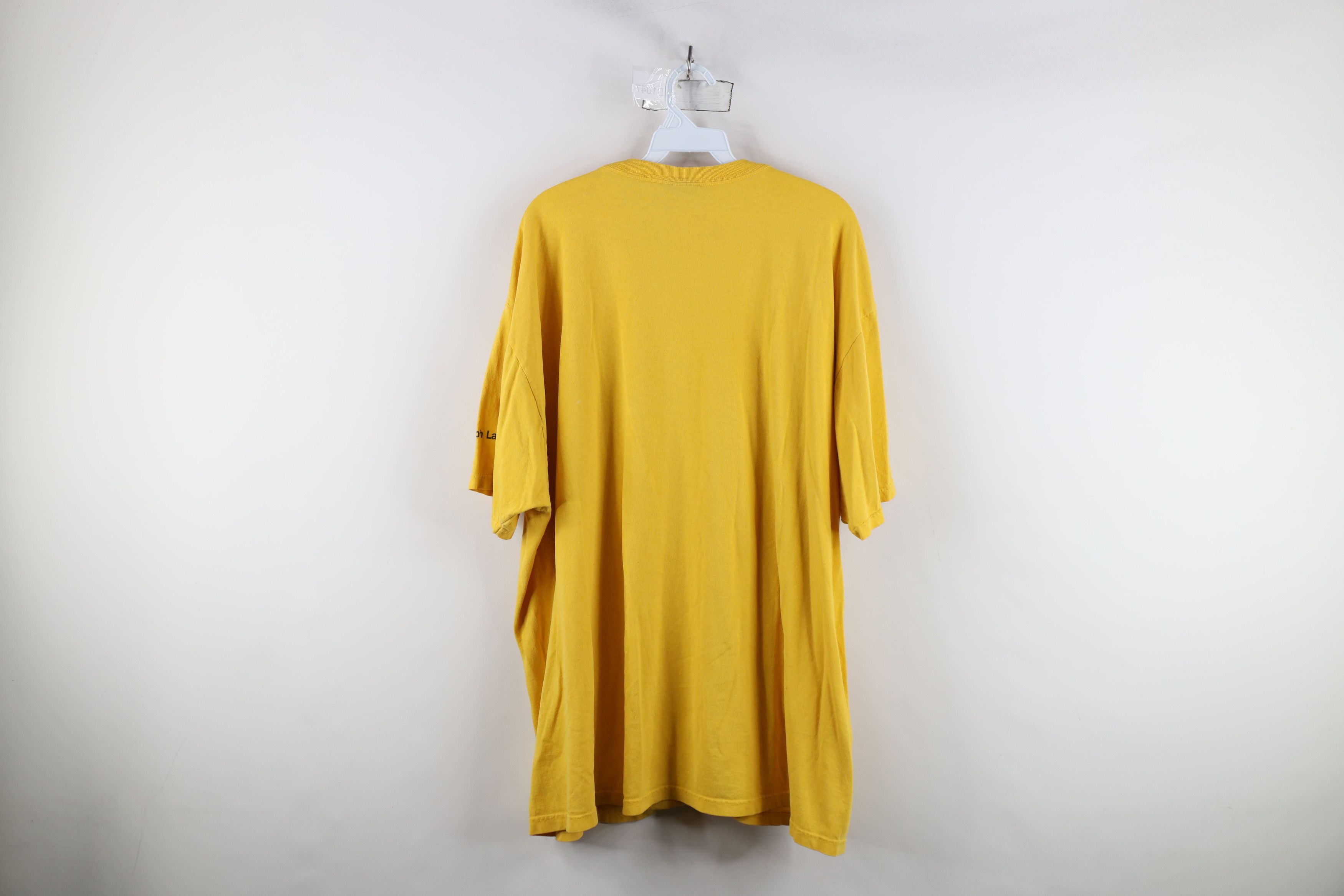 Ralph Lauren × Vintage Vintage 90s Ralph Lauren Spell Out Big Logo T-Shirt Yellow Size US XXL / EU 58 / 5 - 13 Thumbnail