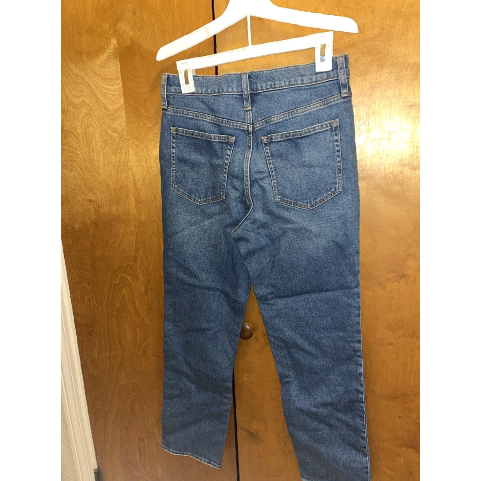 J.Crew J.Crew Womens Essential Straight Jeans Size 27 Medium Blue Denim Regular Fit Size 27" / US 4 / IT 40 - 4 Thumbnail