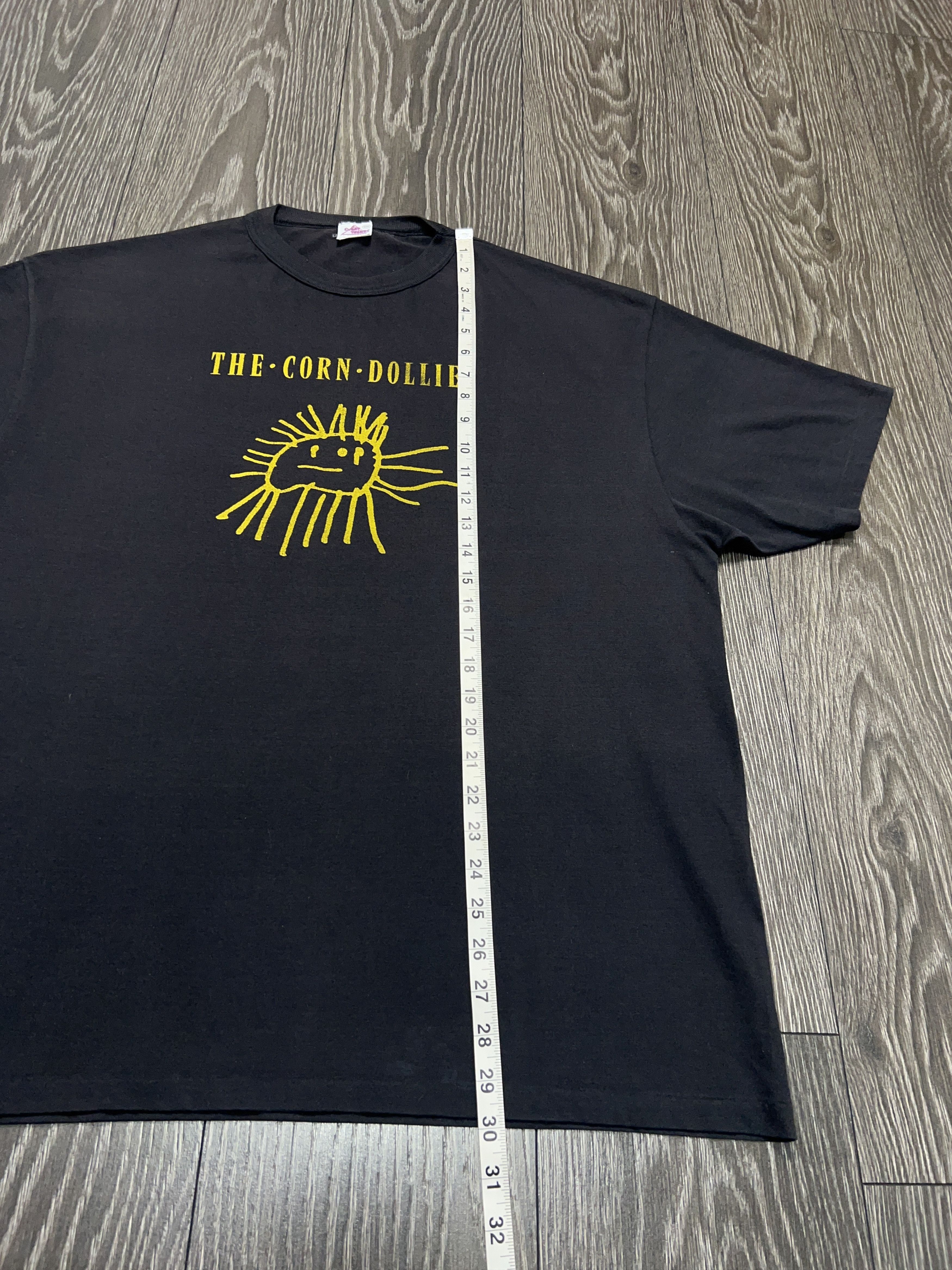 Vintage 1980s/1990s The Corn Dollies British Indie Band T Shirt Tee Size US XXL / EU 58 / 5 - 8 Thumbnail