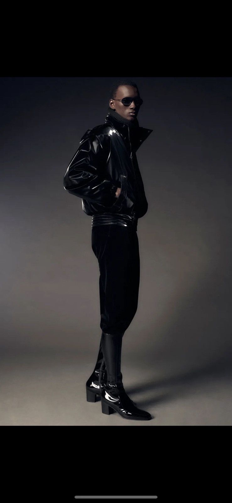 Yves Saint Laurent Otto Zipped Boots in Smooth Leather Size US 11.5 / EU 44-45 - 16 Thumbnail