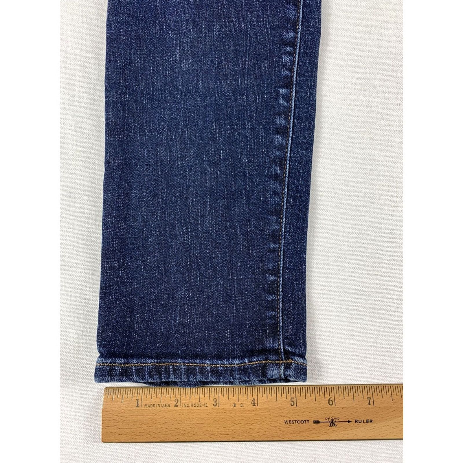 J Brand J Brand Womens Jeans Cropped Rail Blue Denim Size 25 Skinny Size 42" / US 20 - 2 Thumbnail