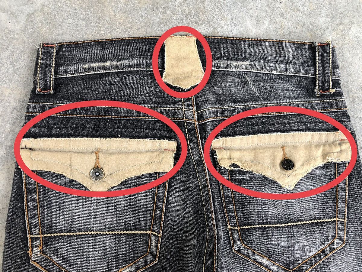 semanticdesign Semantic Design Flared Jeans Distressed Jeans Size US 32 / EU 48 - 18 Thumbnail
