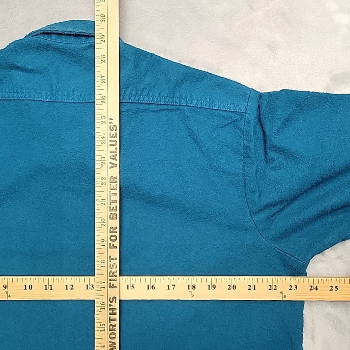 Vintage VINTAGE Five Brothers Chamois Shirt Men L Teal Long Sleeve Flannel Made in USA Size US L / EU 52-54 / 3 - 6 Thumbnail