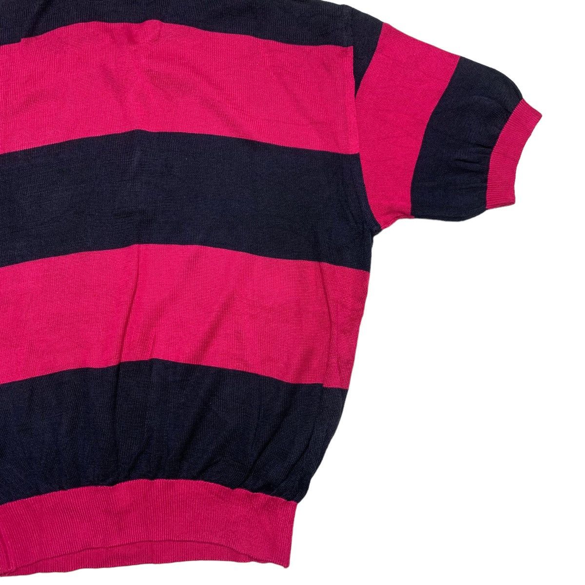 Hardy Amies Hardy Amies Sport Stripe Knitwear Polo Tee Size US L / EU 52-54 / 3 - 9 Thumbnail
